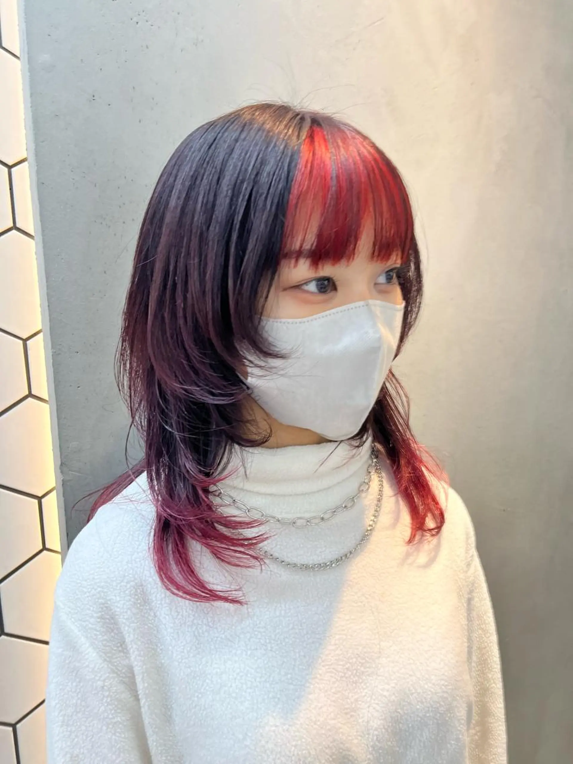 セミロング ヘアカラー トリートメント Viot 銀座 樋口 桃佳のヘアスタイル