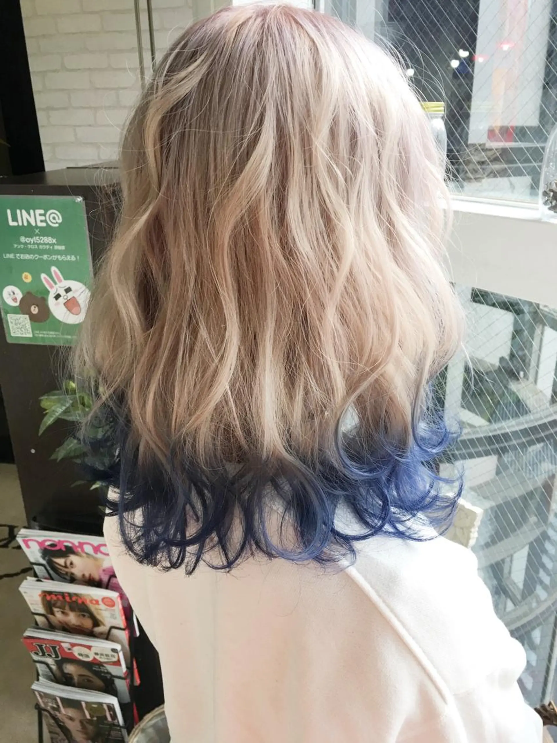 ミディアム カラー ヘアアレンジ エクステの神様 ▫️原島ユウヤ▫️のヘアスタイル