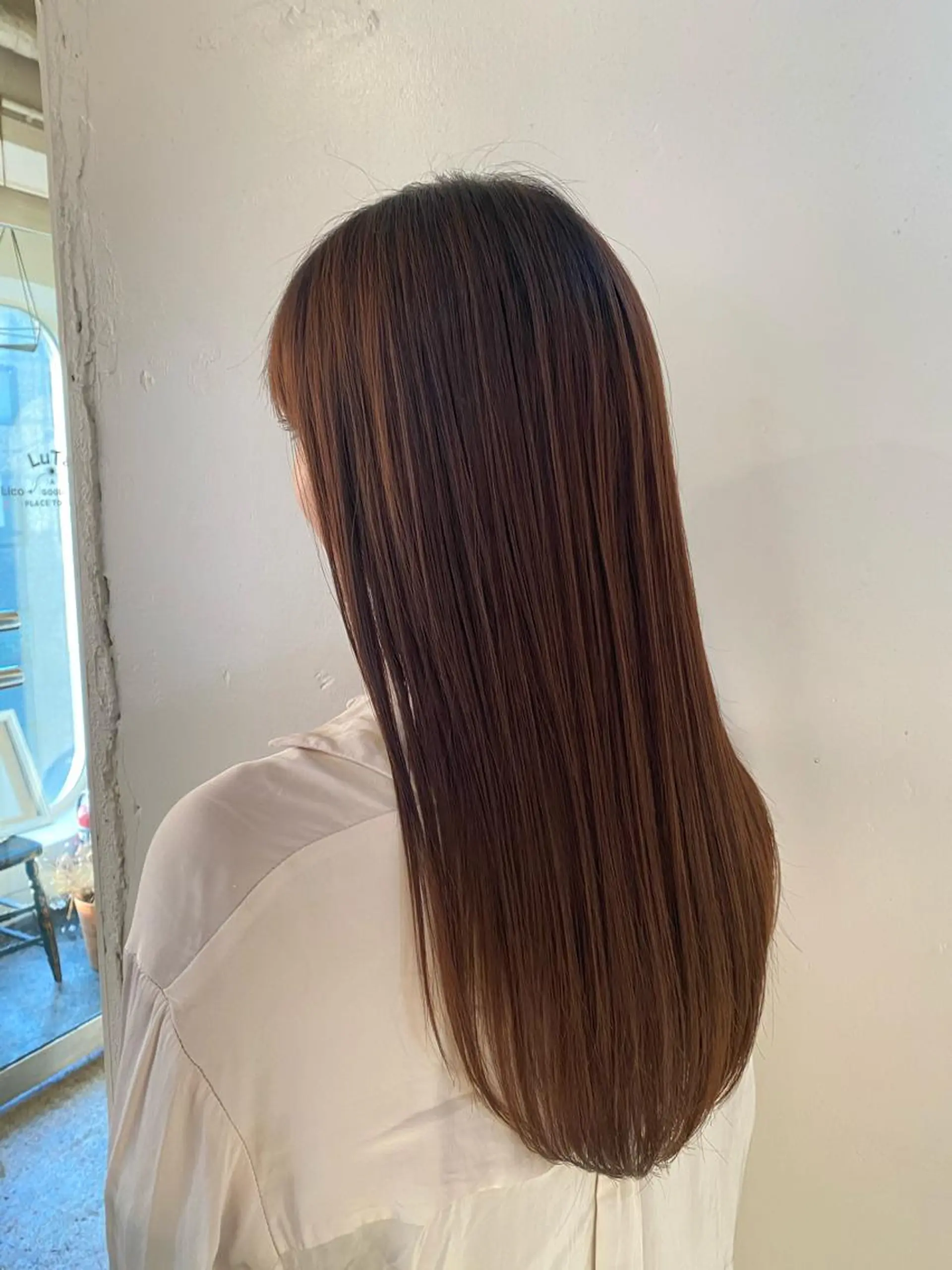 ロング パーマ ストレートパーマ stylist🎨 aye牧野莉香のヘアスタイル