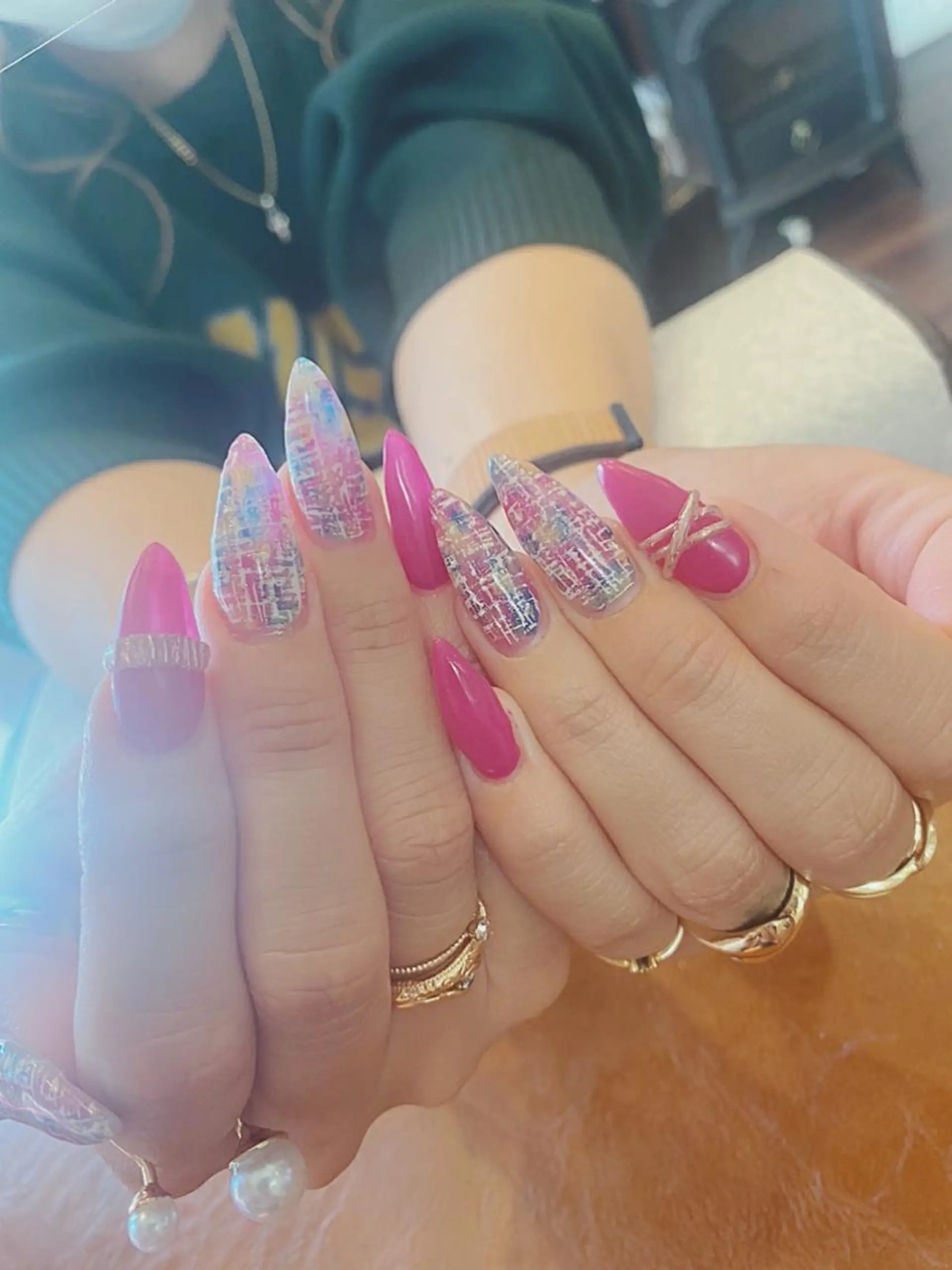 ネイル ツイードネイル nail.N所属・斉藤 尚子のネイルデザイン