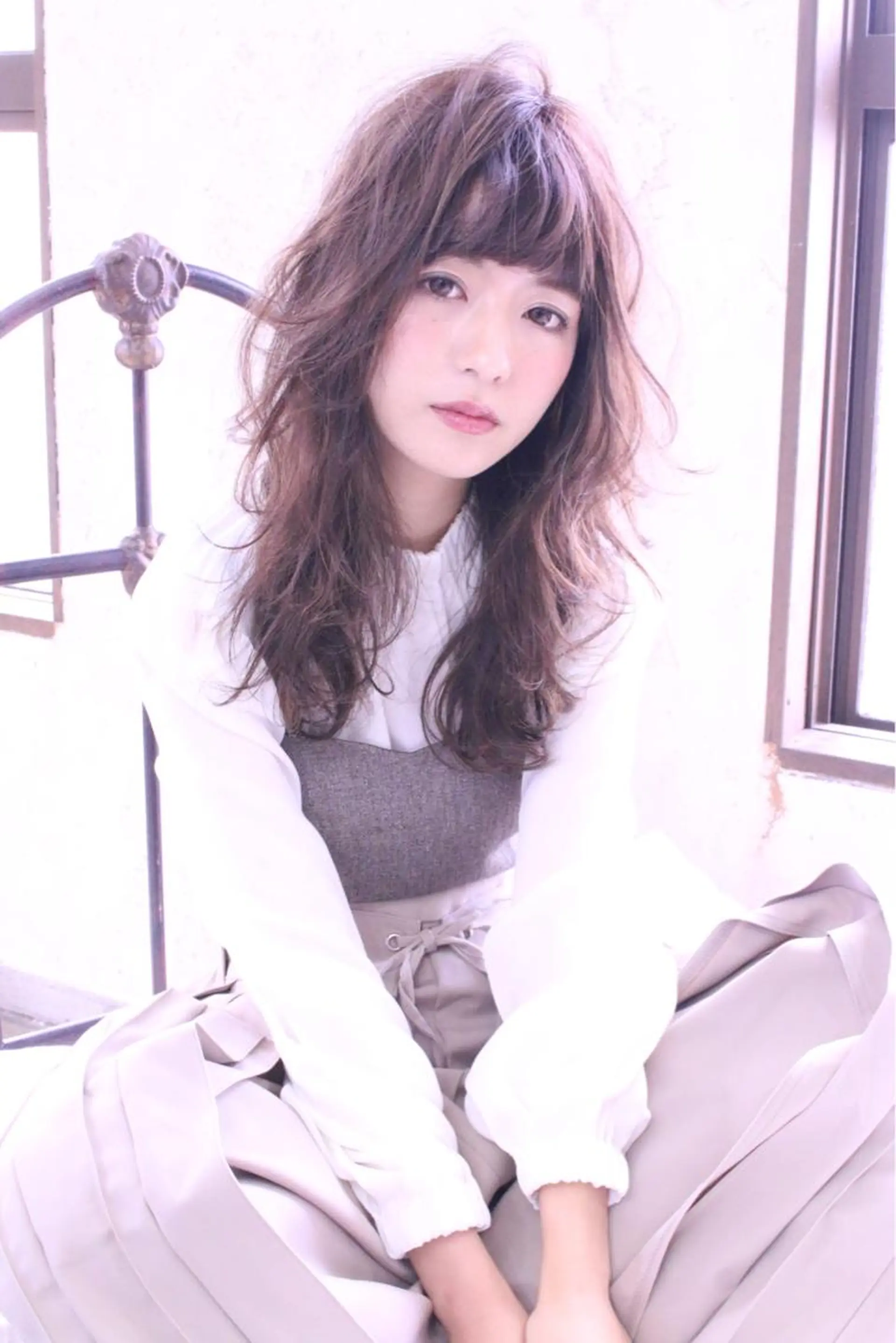 ロング パーマ 神野 雅樹のヘアスタイル