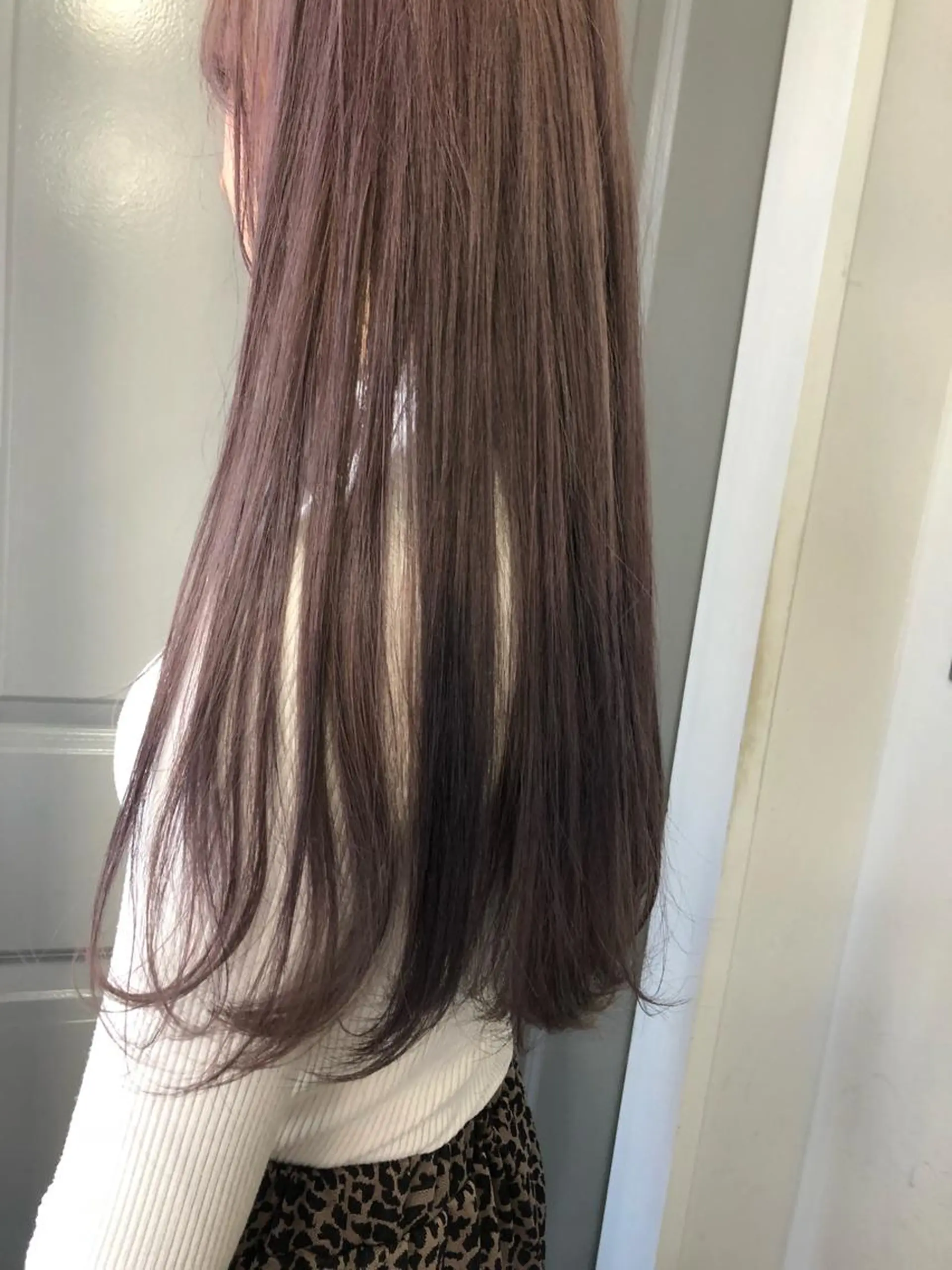 ロング カラー ハイトーンカラー パープルカラー ロング Pia hair Design Yakuin所属・Pia ツボイ ケイタのヘアスタイル