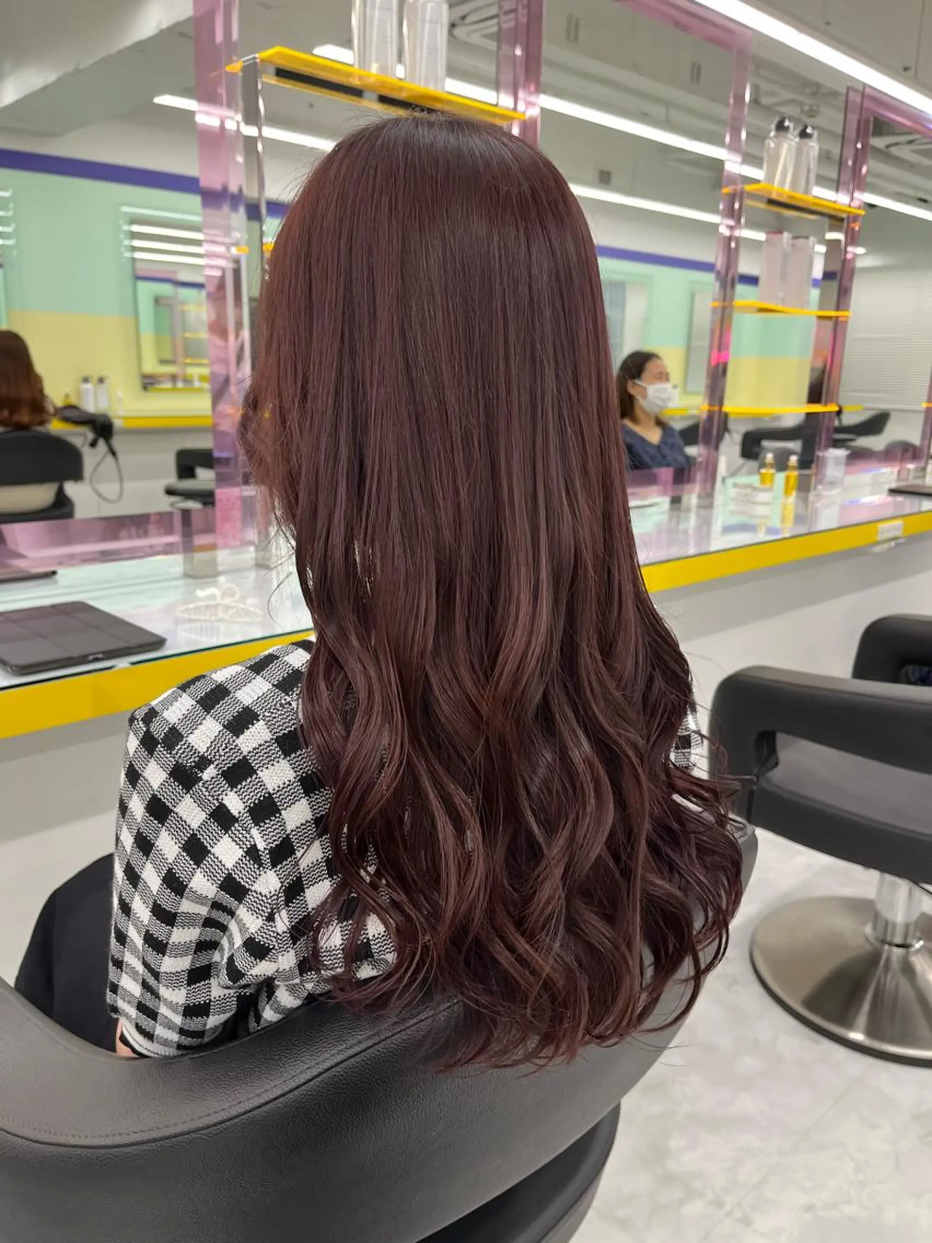 ロング ヘアカラー ヘッドスパ ヘアセット I S所属・🌿透明感カラー‪ 縮毛矯正✨かずきのヘアスタイル