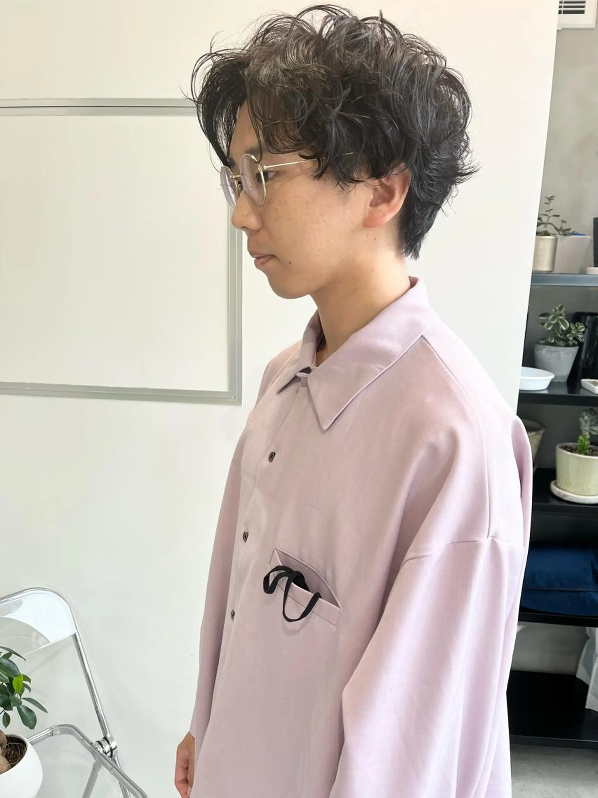 ショート パーマ メンズ カット パーマ トリートメント ill副店長 立和田純也のヘアスタイル