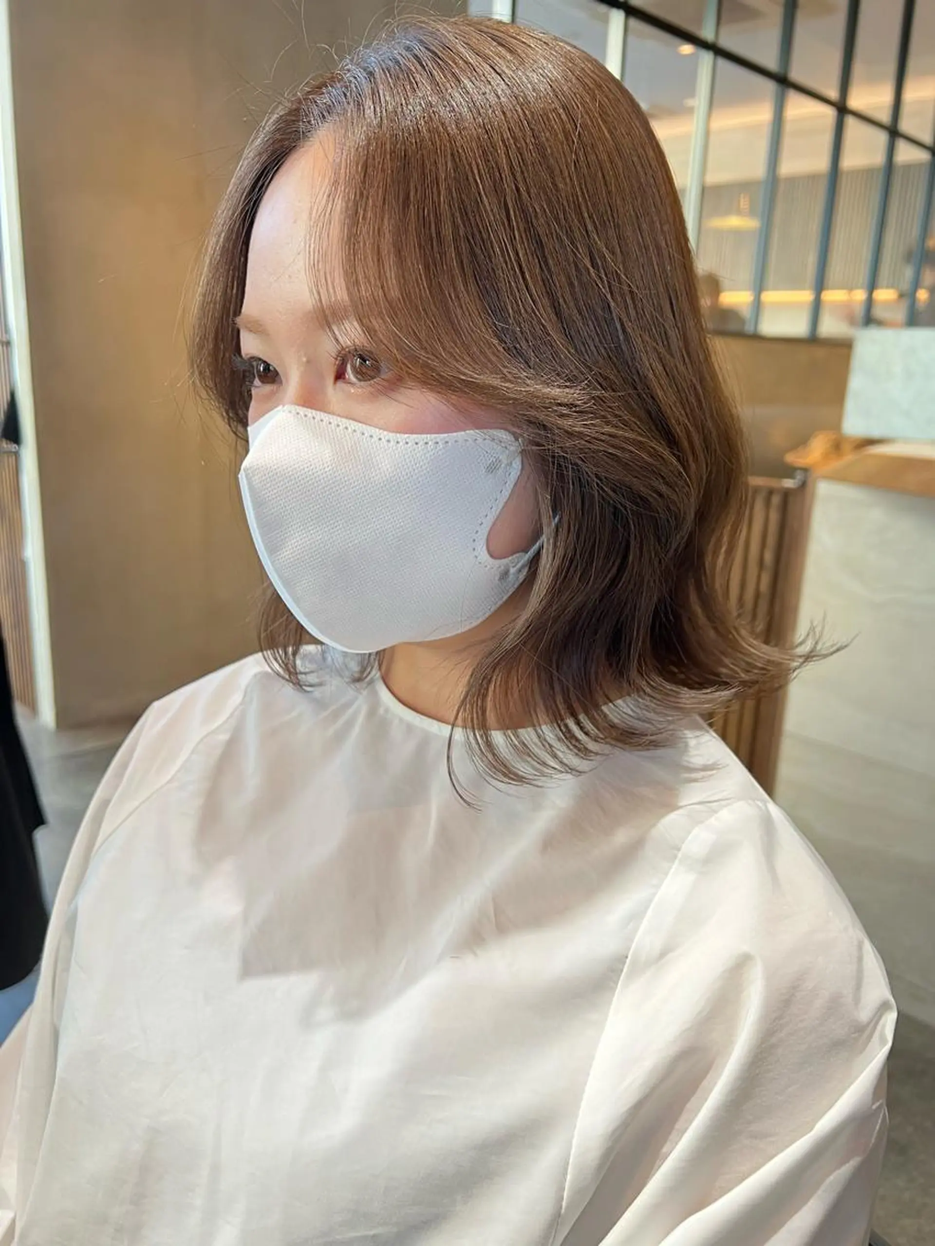 ミディアム カラー カット トリートメント ヘアセット 韓国レイヤー🇰🇷 韓国研修◎渋谷カイトのヘアスタイル