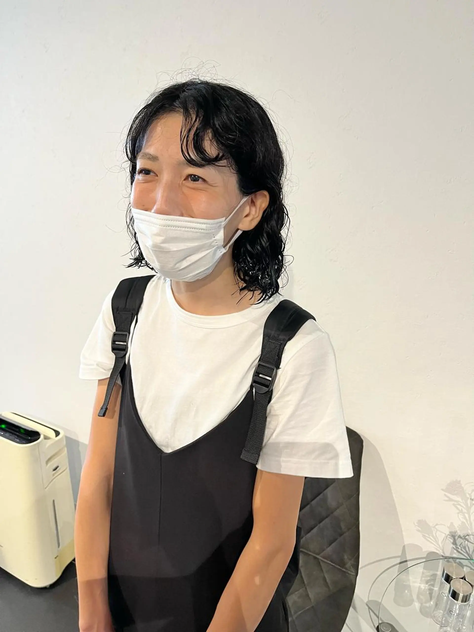 ミディアム パーマ ミディアムパーマ ボブ 縮毛矯正 デジタルパーマ カット パーマ ショート/パーマ/ カラー/FUKOのヘアスタイル