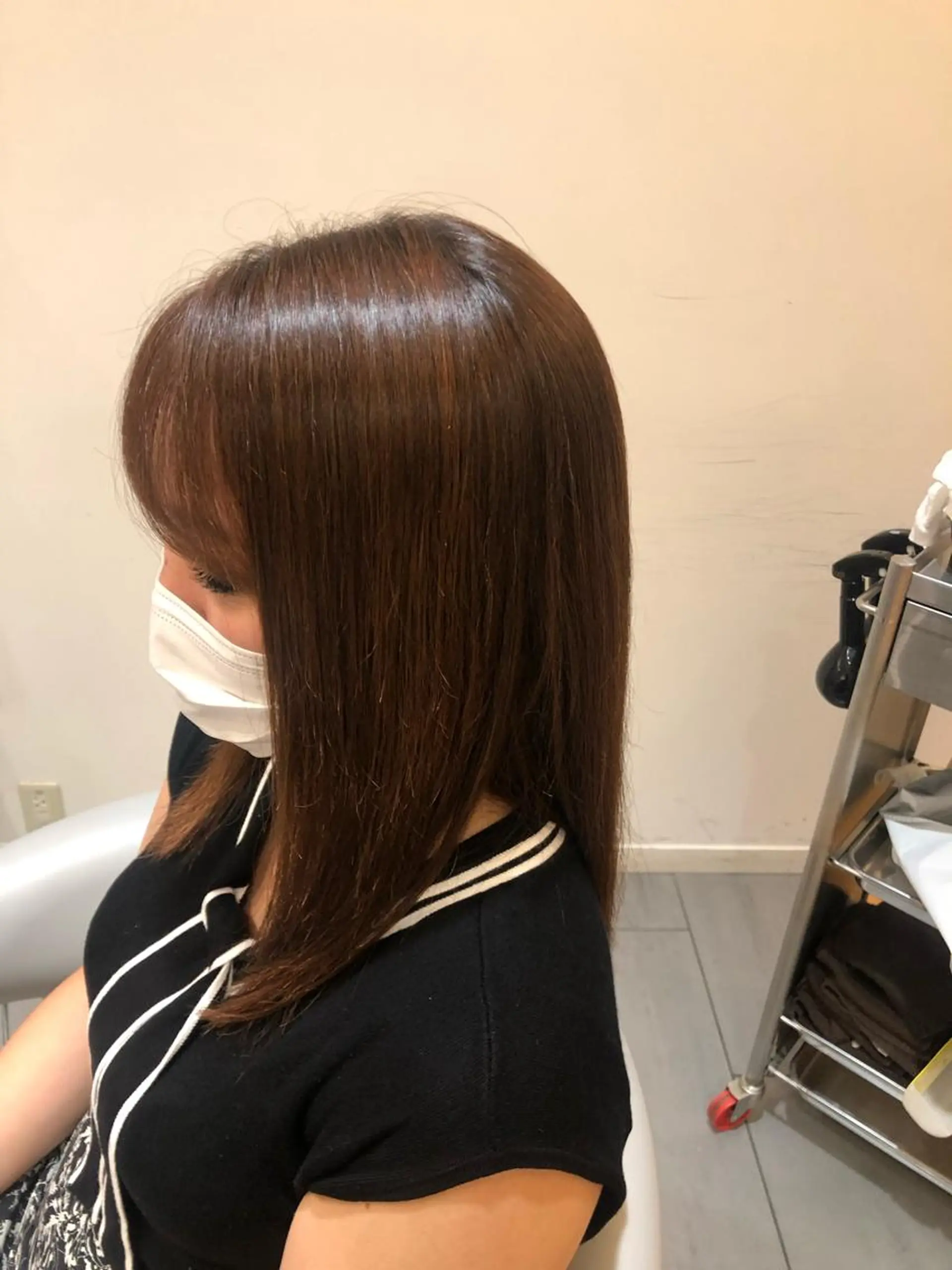 ロング 伸ばしかけ 縮毛矯正 酸性ストレート Ｈａｉｒ’ｓ Ｇａｌｌeｒｙ所属・✨堺東駅近✨阪上 沙織のヘアスタイル