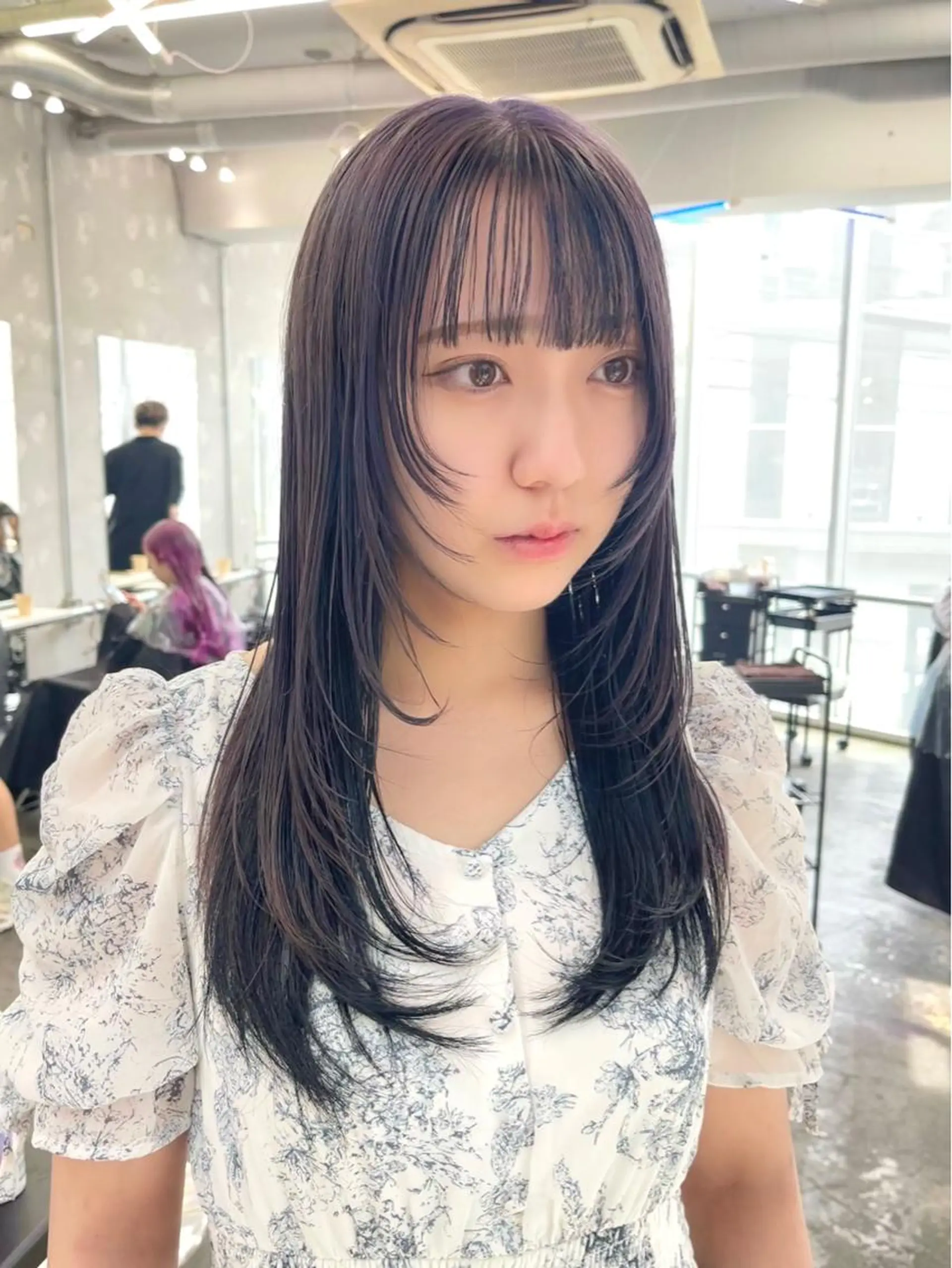 ロング カラー ヘアカラー トリートメント レイヤーカットとハイ トーン/HIROKIのヘアスタイル