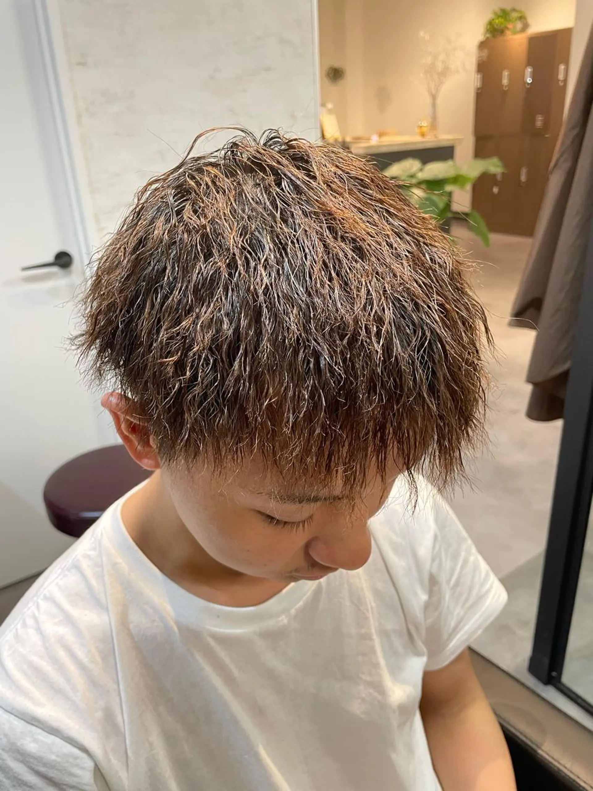 ショート パーマ ツイストパーマ カット パーマ 👑髪質改善カラー 中垣斗希のヘアスタイル