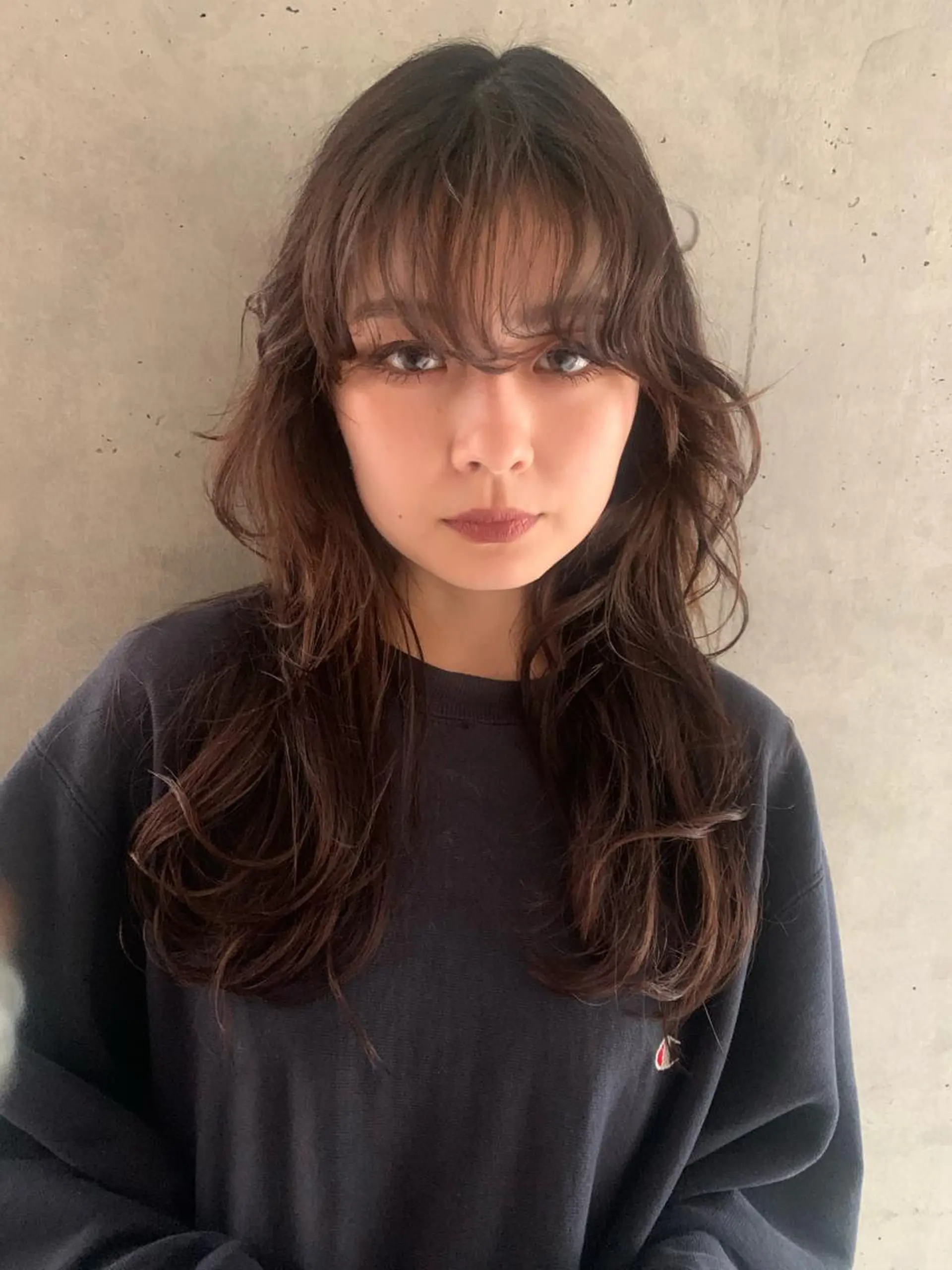 ロング ラベンダー/レイヤー スタイル🤎mamiのヘアスタイル