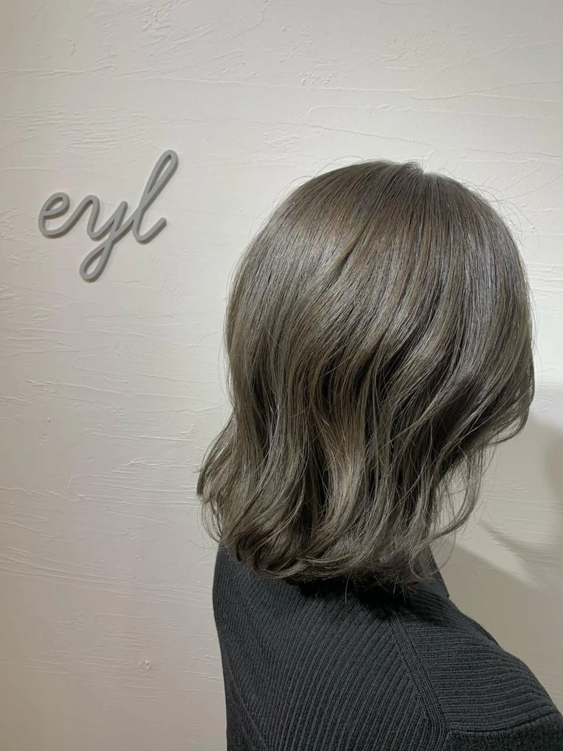 ミディアム カラー アッシュ ブラウンカラー マロンブラウン カット ヘアカラー トリートメント eyl〜エイル〜所属・💎赤み消しカラー 特化型デザイナー💎のヘアスタイル