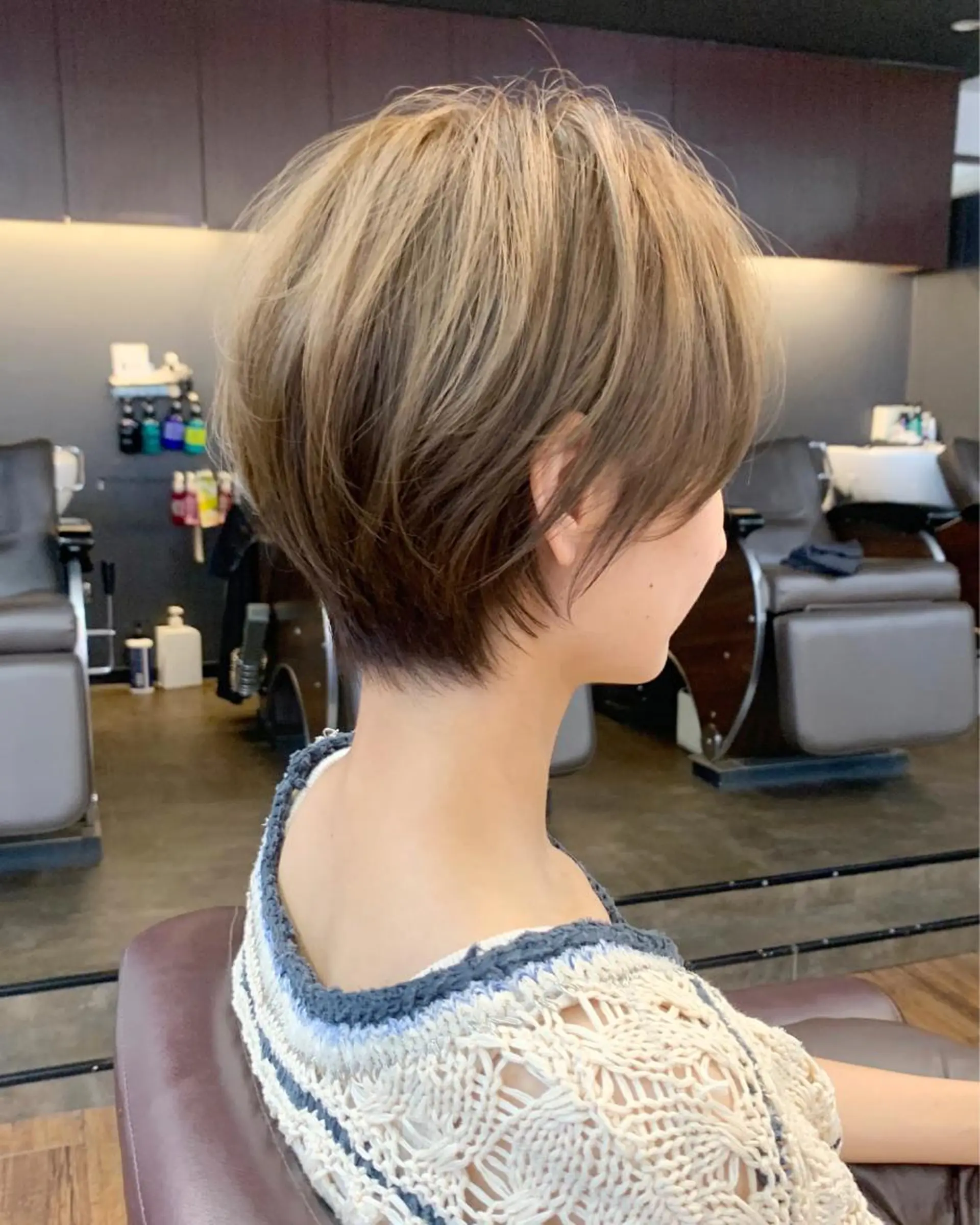 ショート 縮毛矯正/ショート/ レイヤー/畑中正敏のヘアスタイル