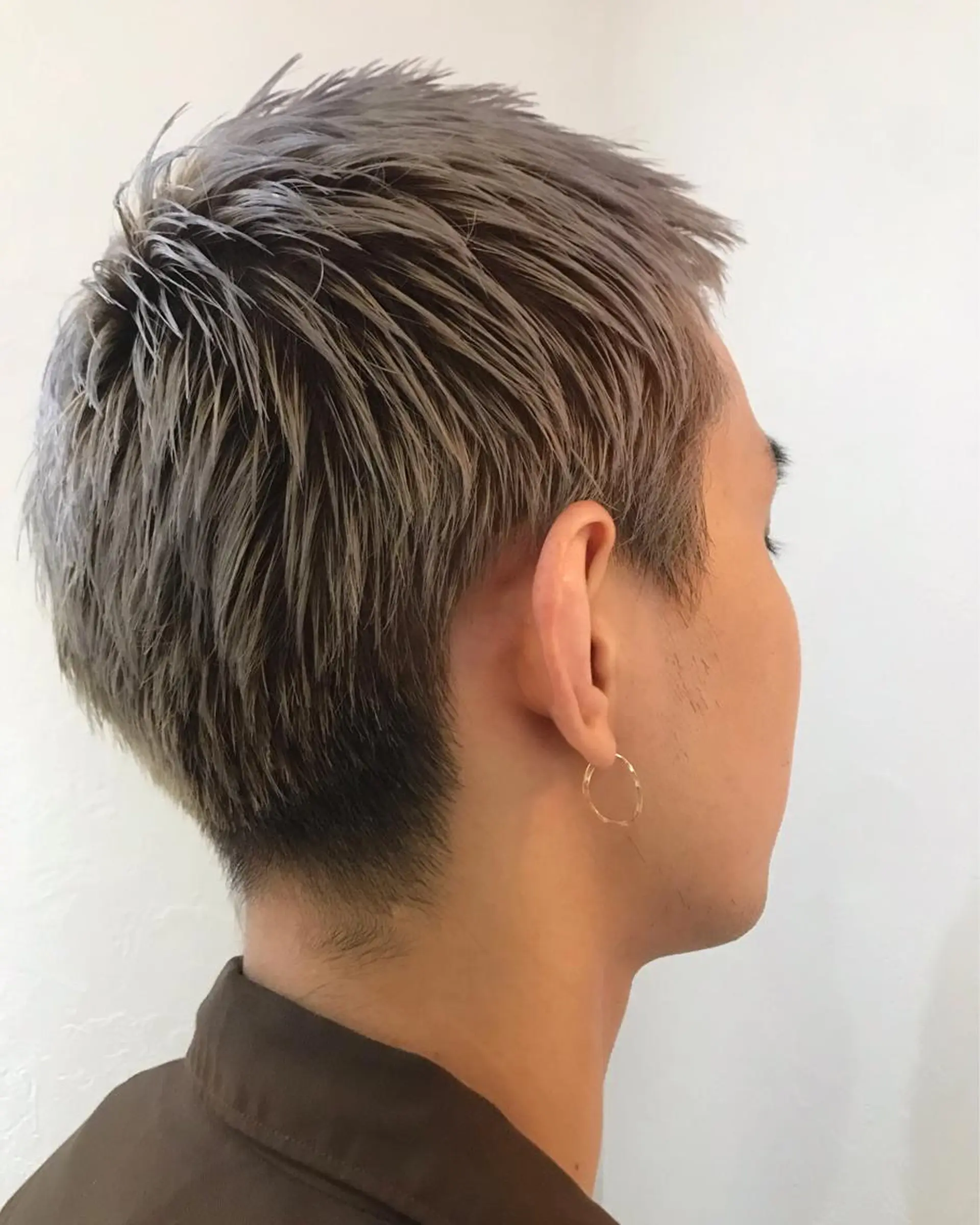 ショート カラー 森貴裕/ベージュ/ パーマ/オリーブのヘアスタイル