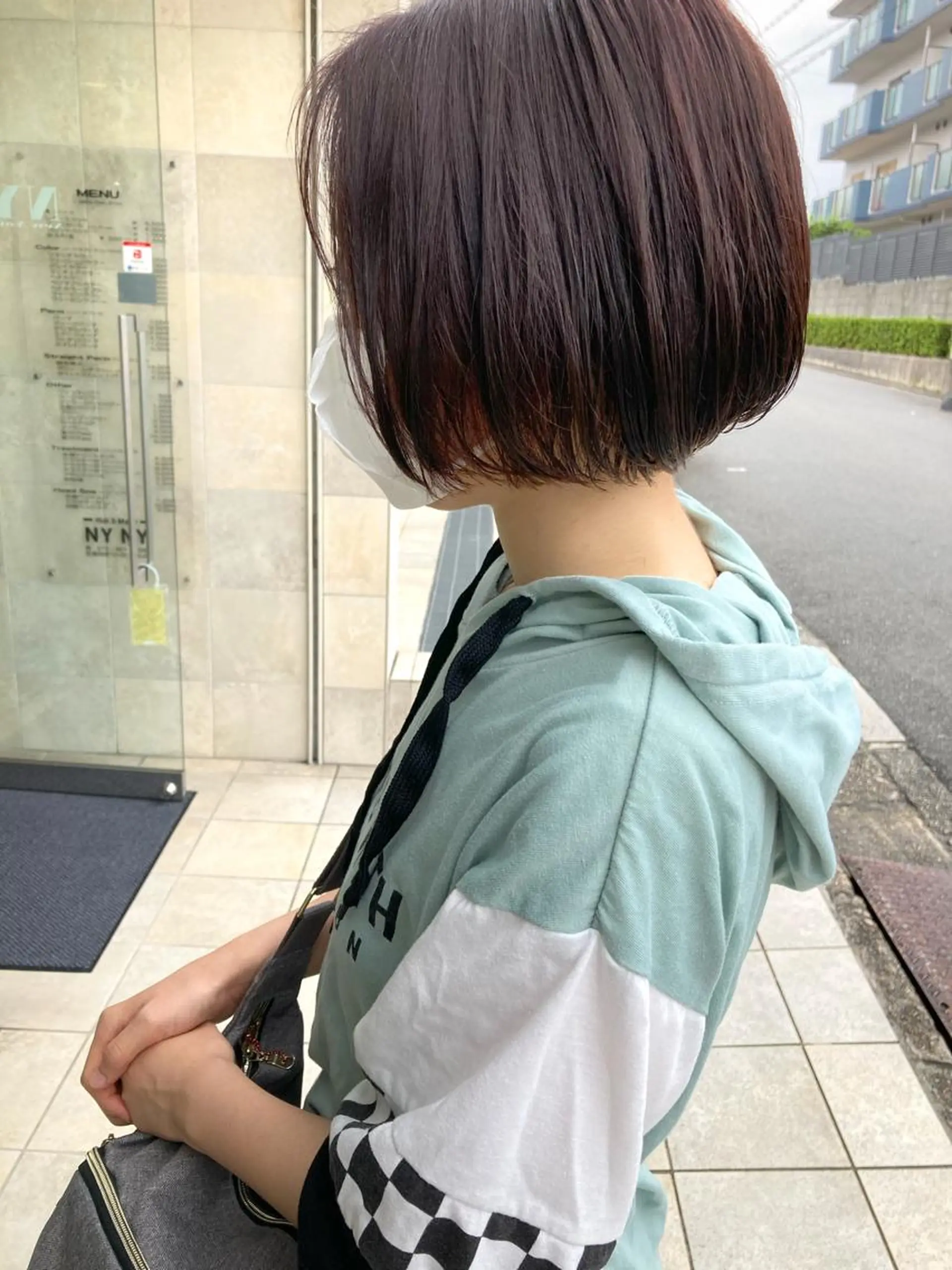 ショート カラー ボブ 田中 あかねのヘアスタイル