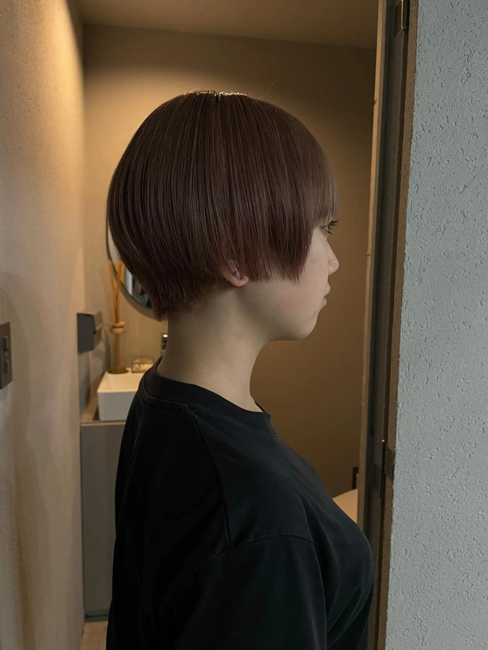 ショート カラー ヘアカラー 吉田一輝 外国人パーマのヘアスタイル