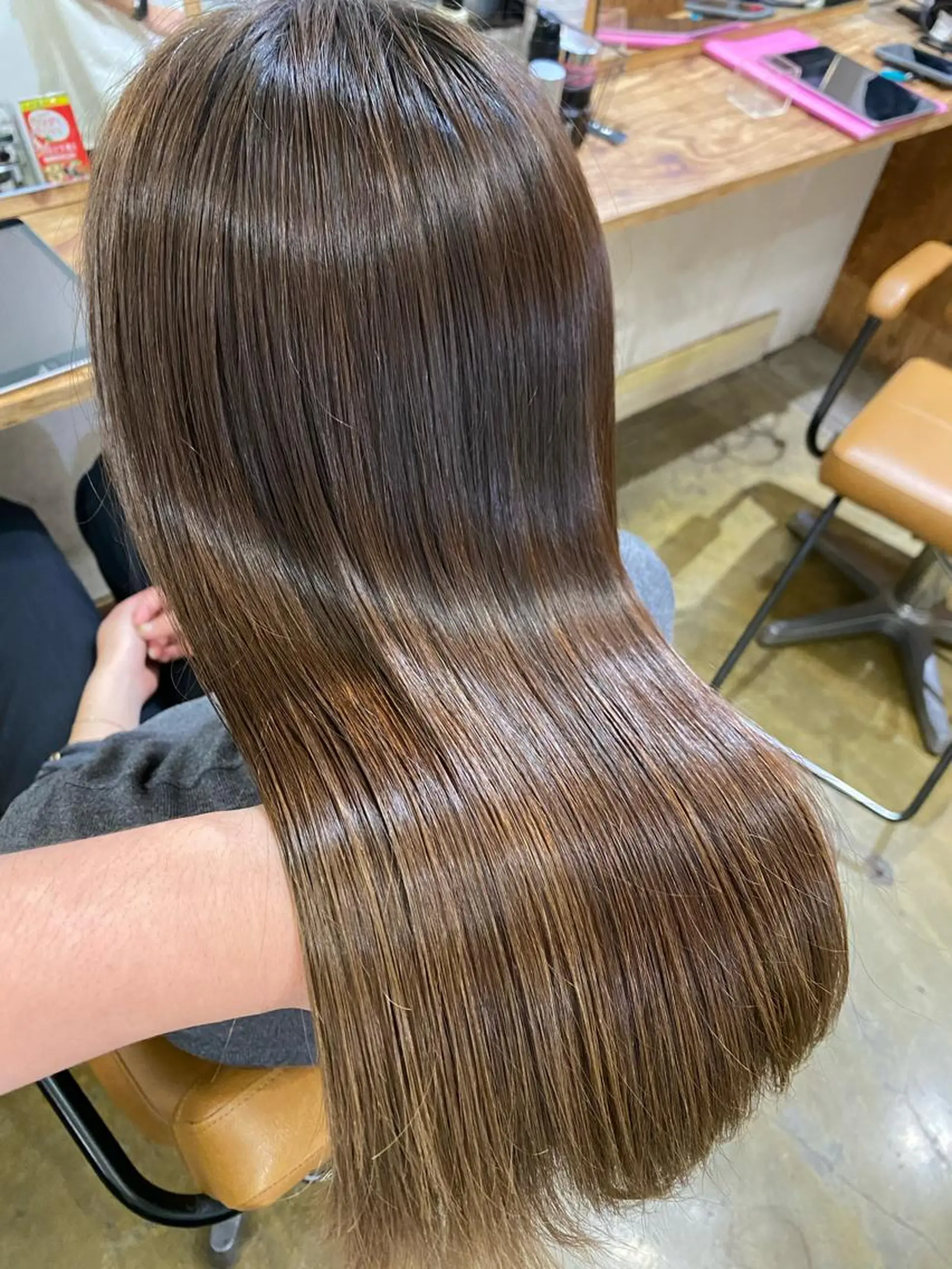 セミロング カラー 髪質改善 トリートメント CABANON所属・和歌山髪質改善 那須優太のヘアスタイル