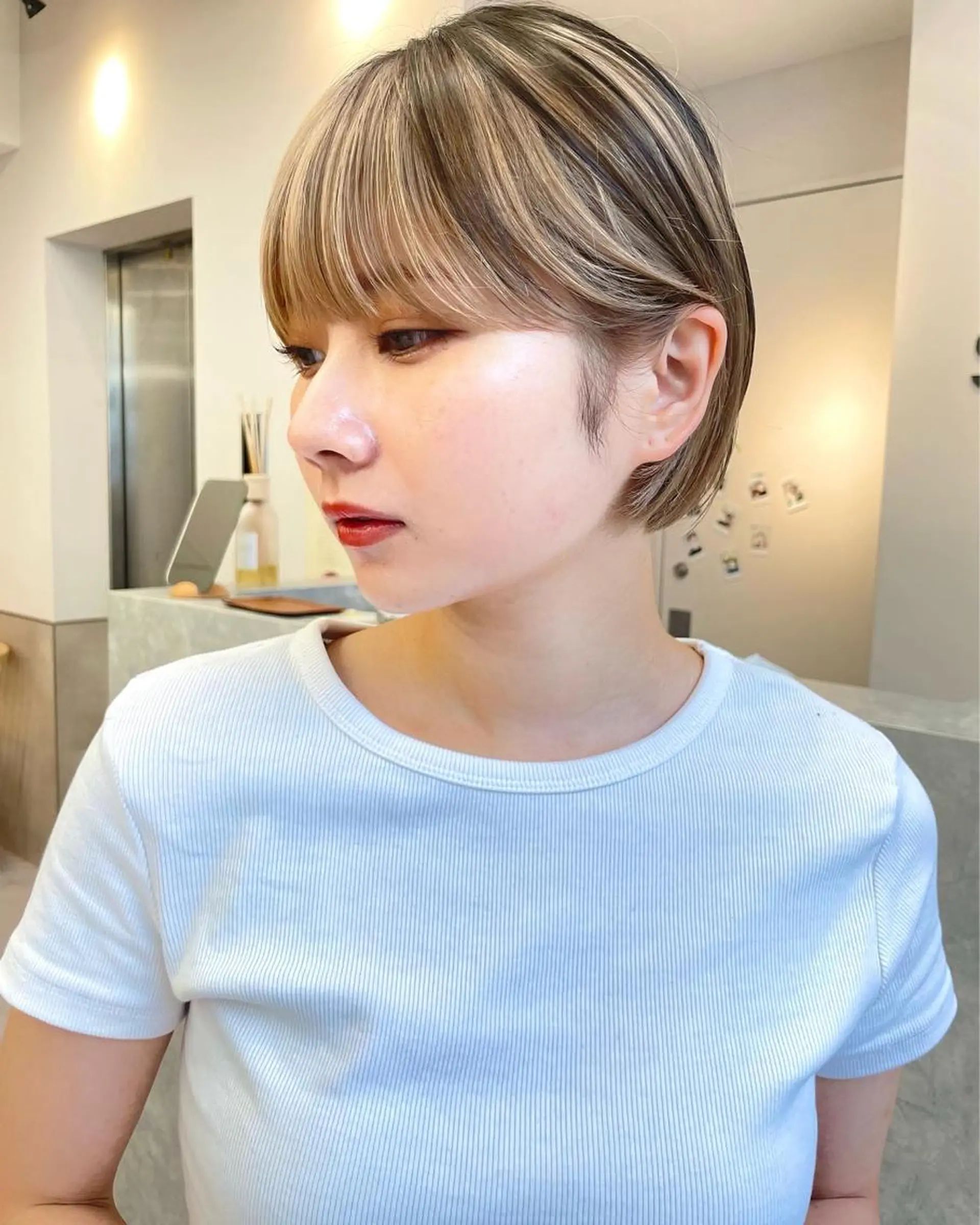 ショート ショートボブ ボブ 伸ばしかけ ショートヘア 期間限定 カット　りょうのヘアスタイル