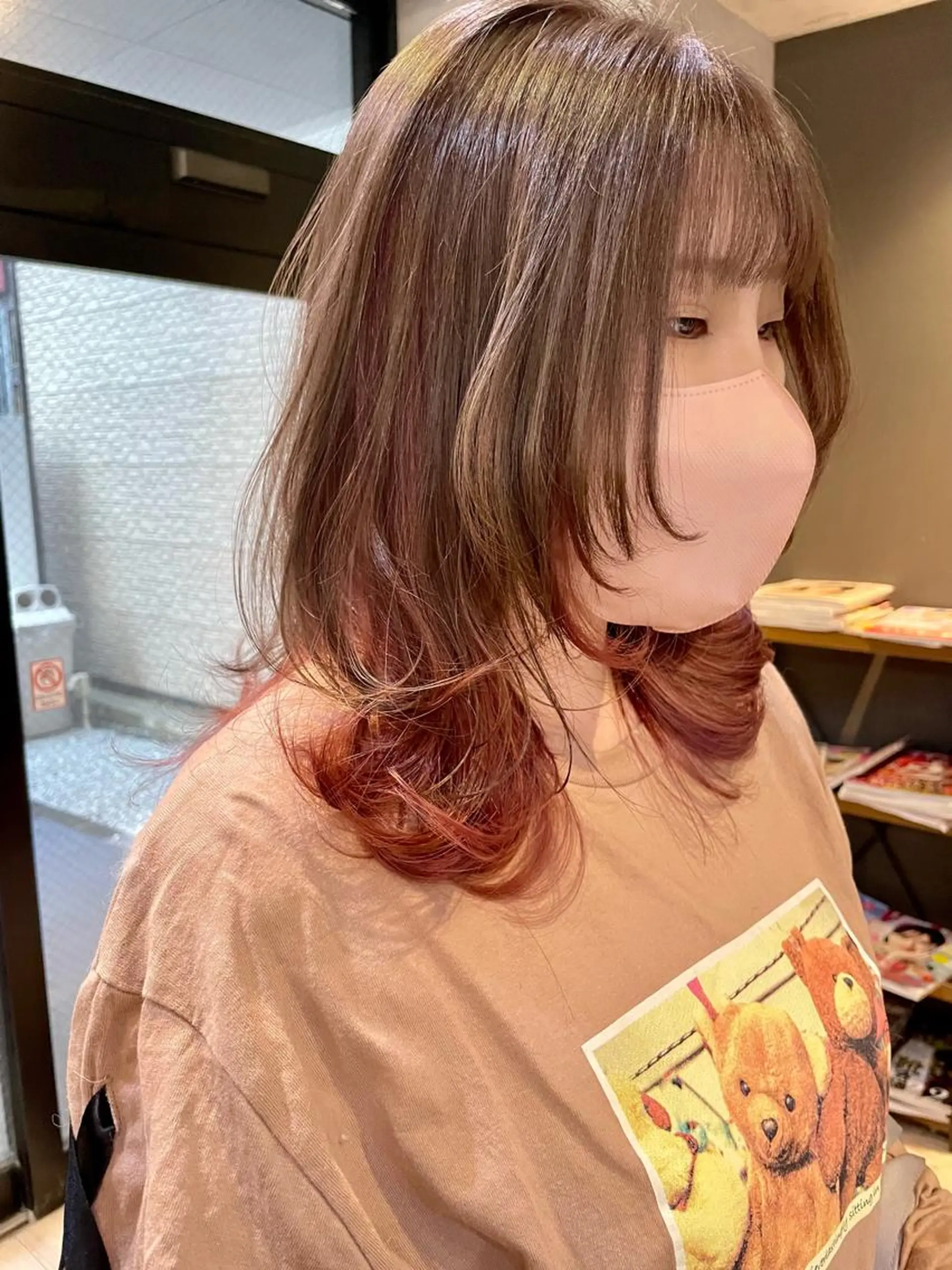 ミディアム EIGHT 野々市 イトウミサキのヘアスタイル