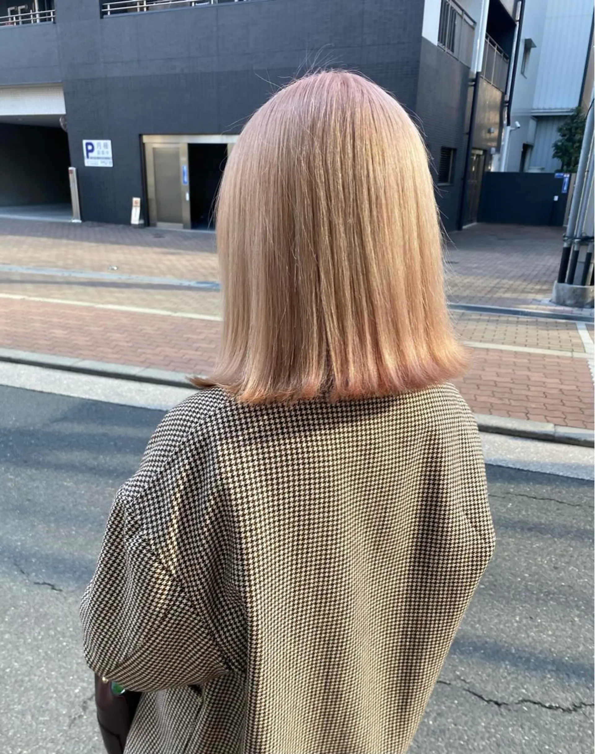 ミディアム カラー ヘアカラー Rinka/梅田/ 透け感カラー🤎のヘアスタイル