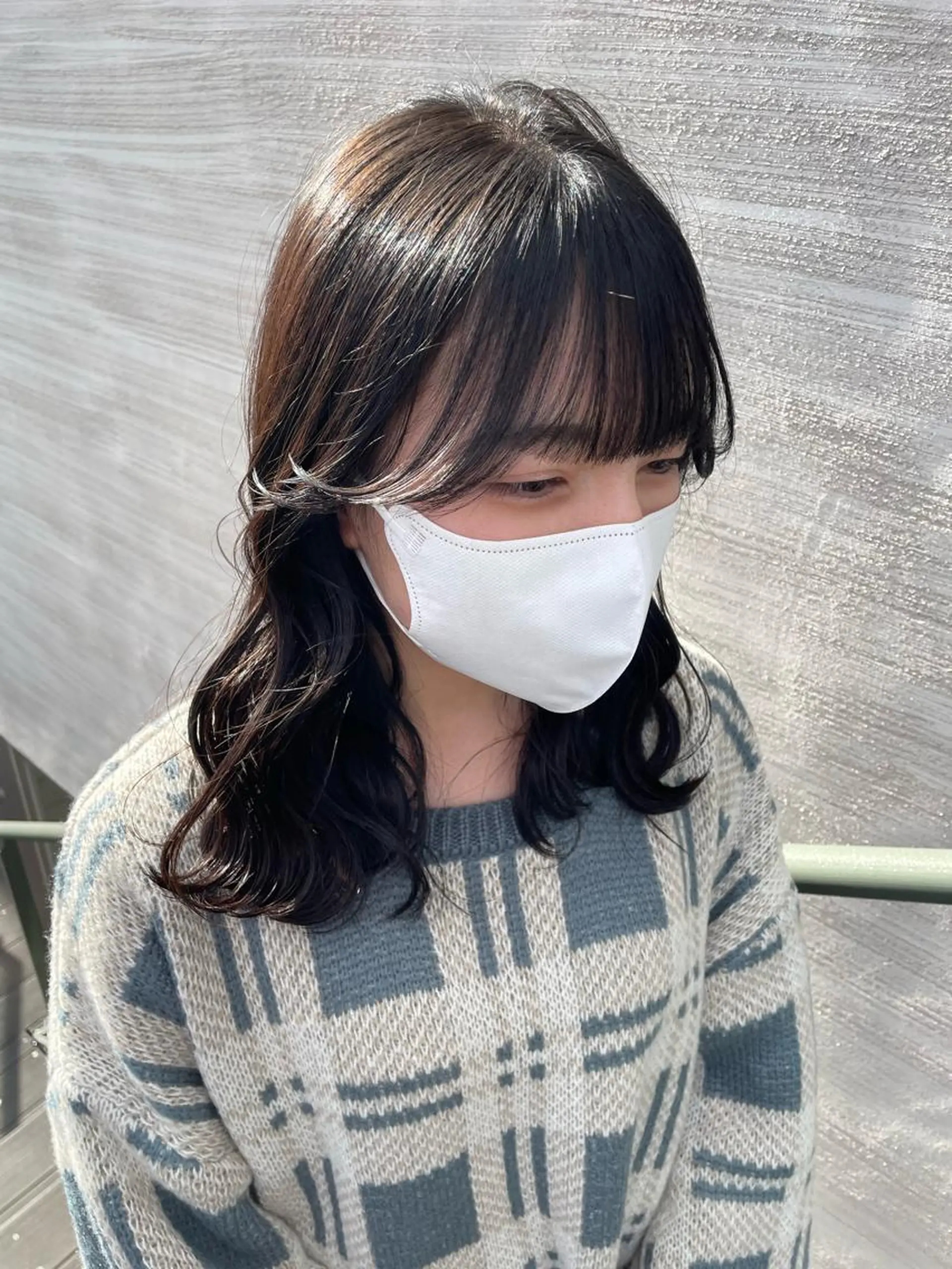 セミロング カラー 韓国風/オシャレ /縮毛矯正/滝口琴未のヘアスタイル