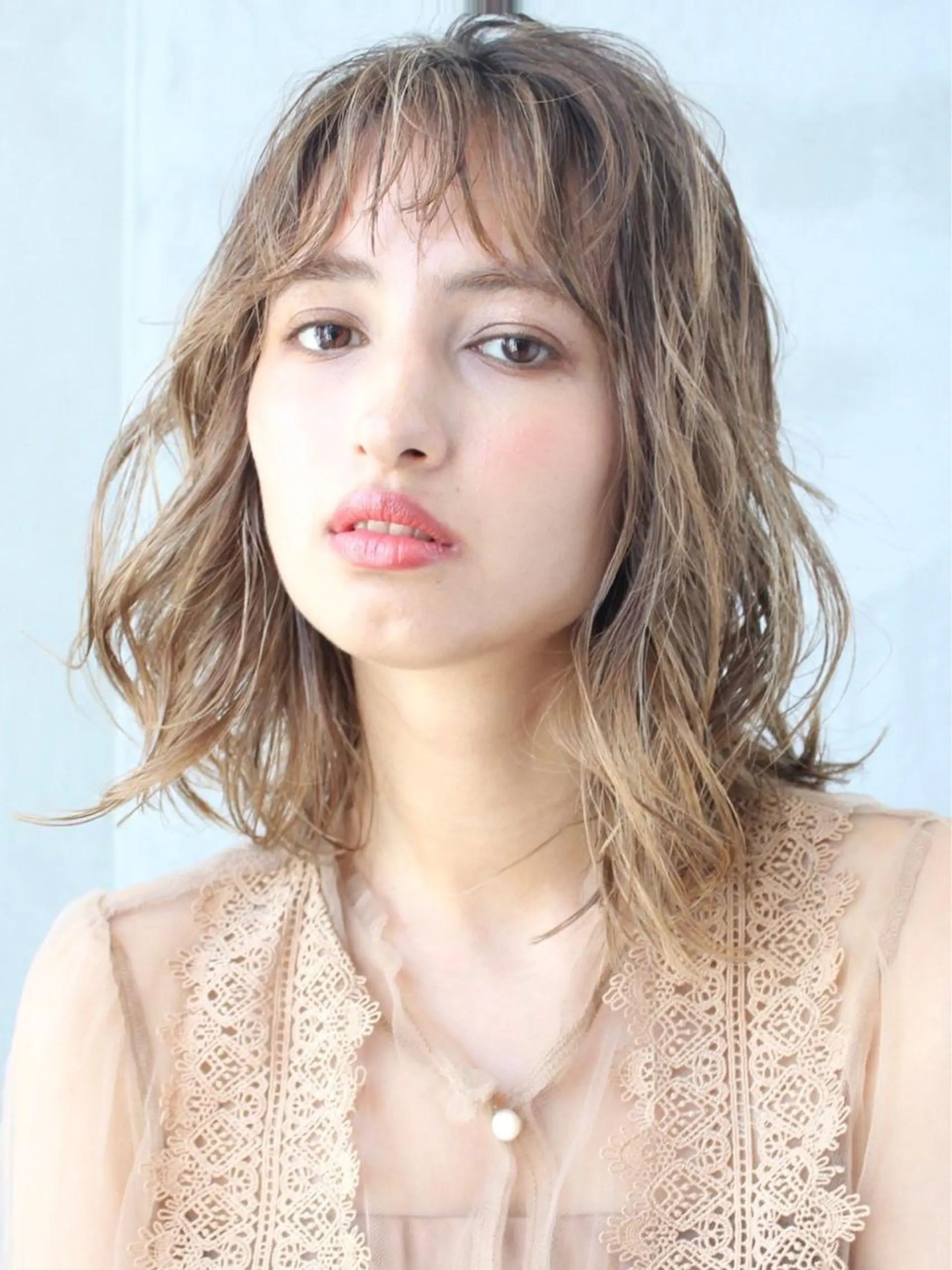 ミディアム カラー カット ヘアカラー トリートメント 🉐レイヤー/塩見 弘樹🉐渋谷のヘアスタイル