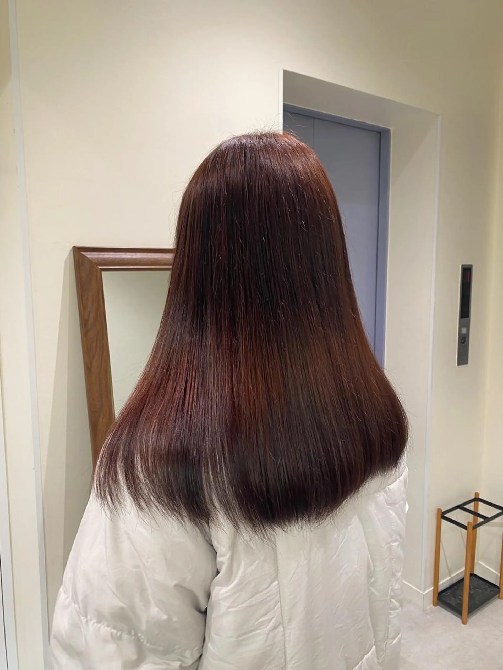 ロング カラー ブラウンカラー レッドカラー レッドブラウン 暖色カラー /ヘアアレンジ/花鈴のヘアスタイル