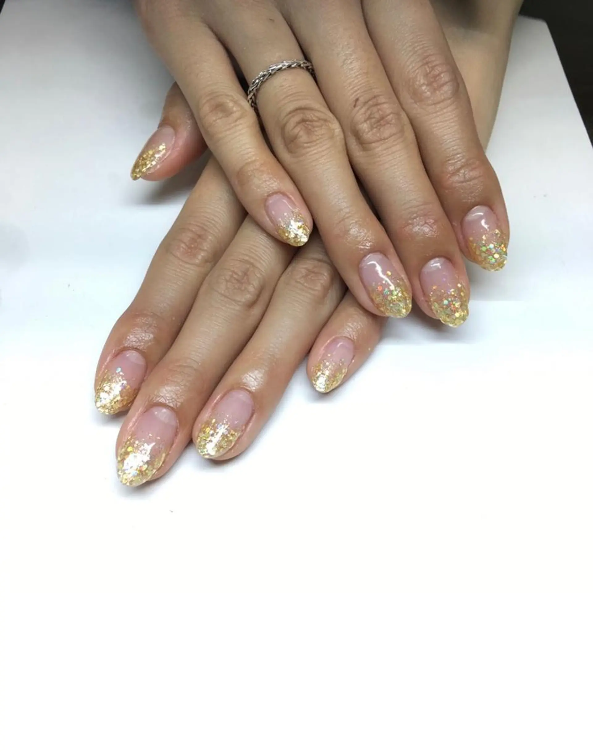ネイル グラデーション ラメ(グリッター) ラメグラデーション Hair＆Esthe＆Nail　Garden所属・Garden Takeuchiのネイルデザイン