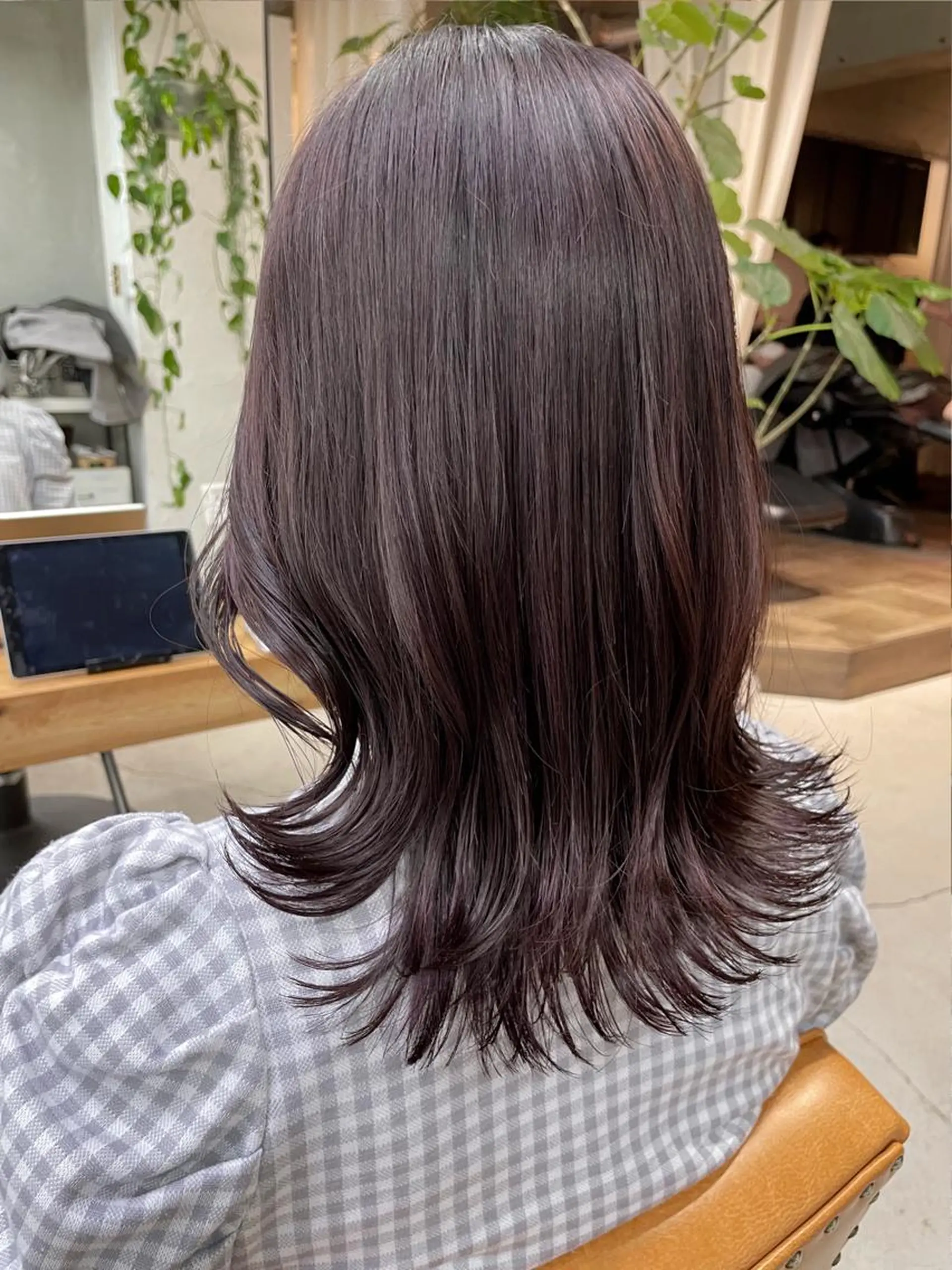 セミロング カラー unico.所属・韓国ヘア/暖色カラー 新美多英のヘアスタイル