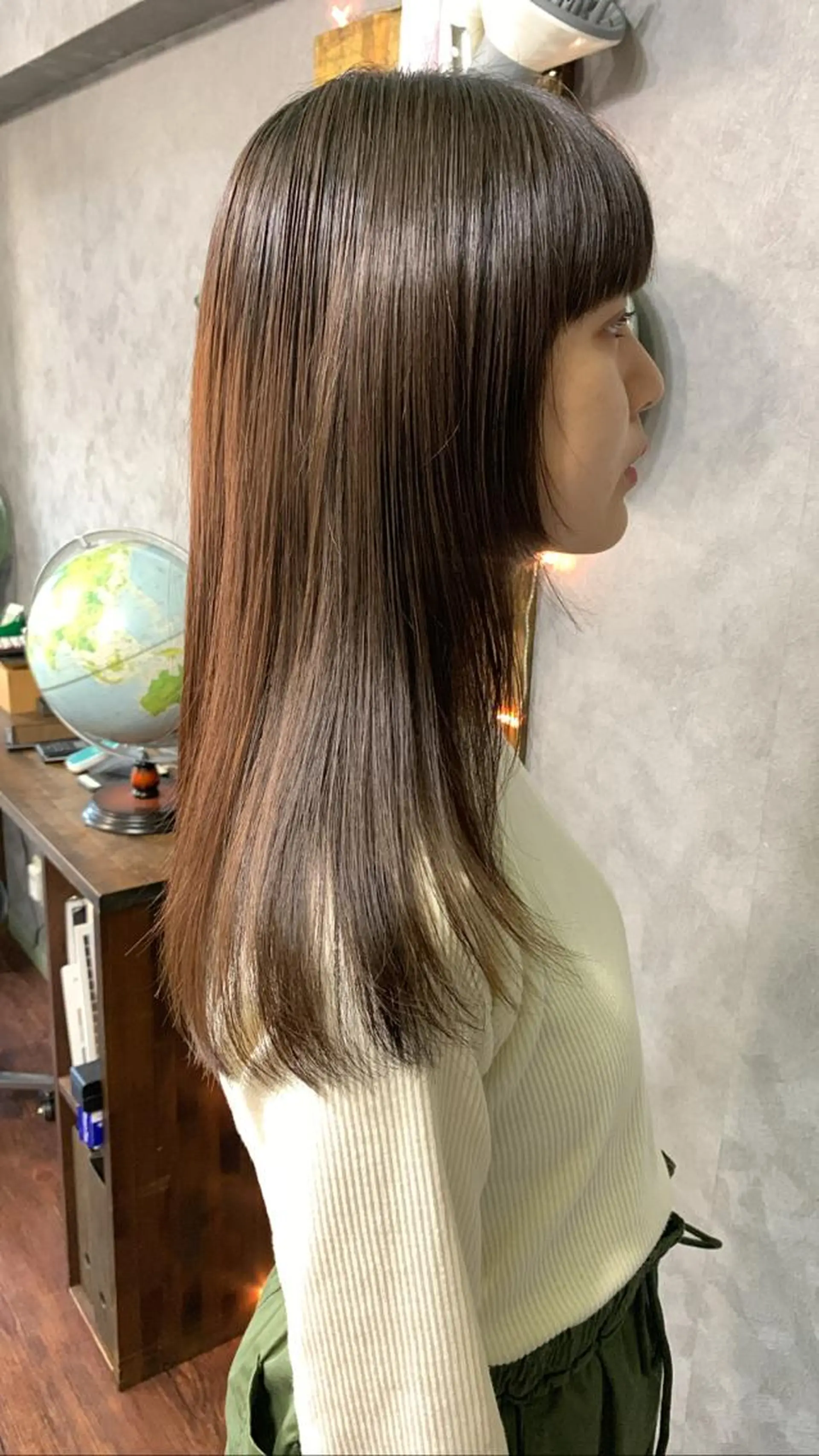 ロング レイヤーカット カット トリートメント chouette/ 根本優希のヘアスタイル