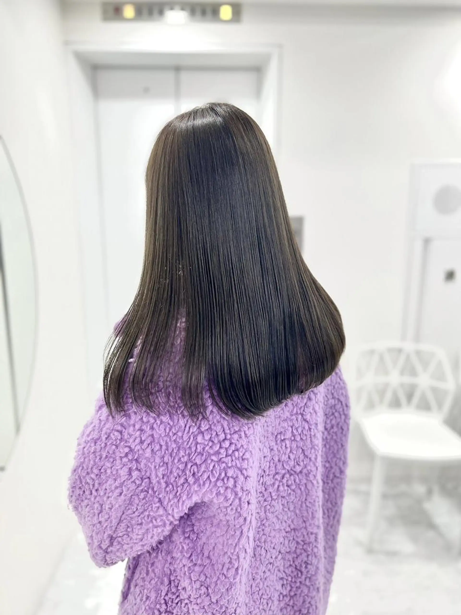 カラー 透明感グレージュ/ 艶髪/銀座TUNEのヘアスタイル