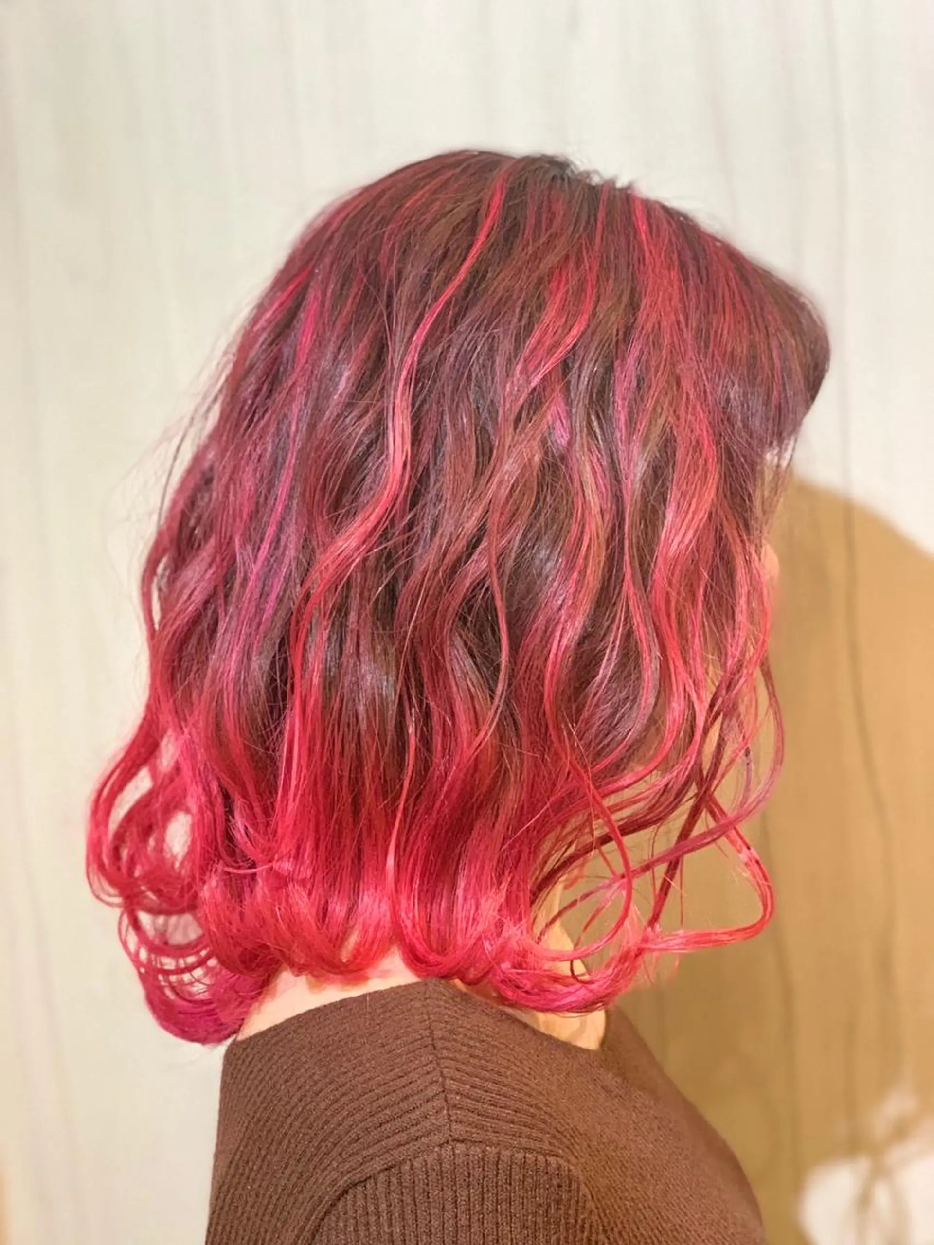 セミロング カラー ヘアアレンジ ⭐️柏木皇気ブリーチ ムラ修正/他店直しのヘアスタイル