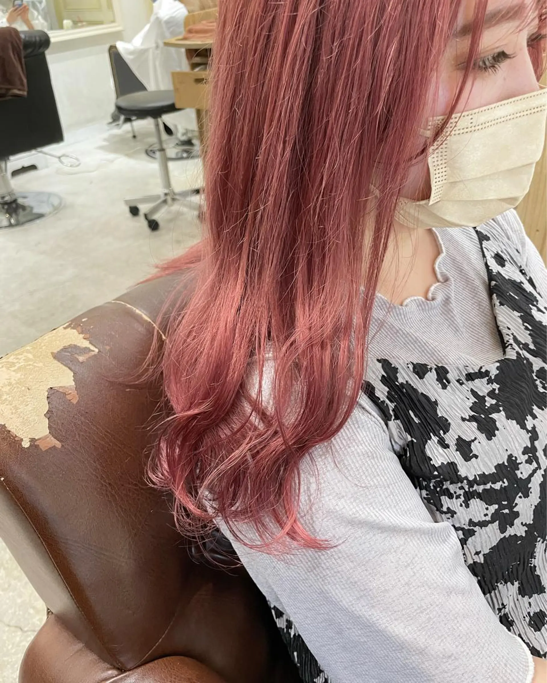 セミロング カラー ボブ/パーマ 古家 佑真のヘアスタイル