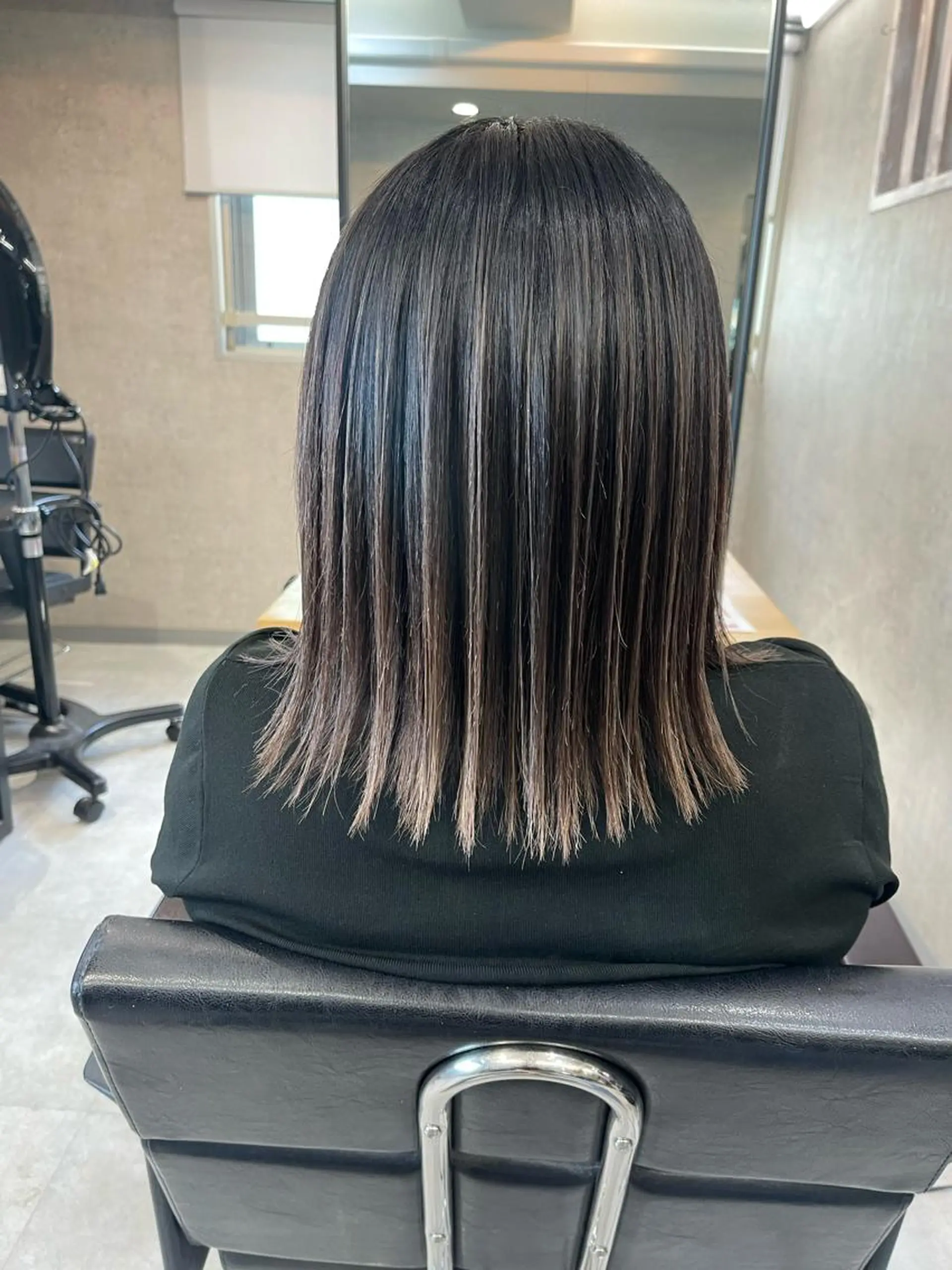 ミディアム カラー ハイライトカラー ハイライト ヘアカラー 松井那津子 /ハイライトブリーチのヘアスタイル