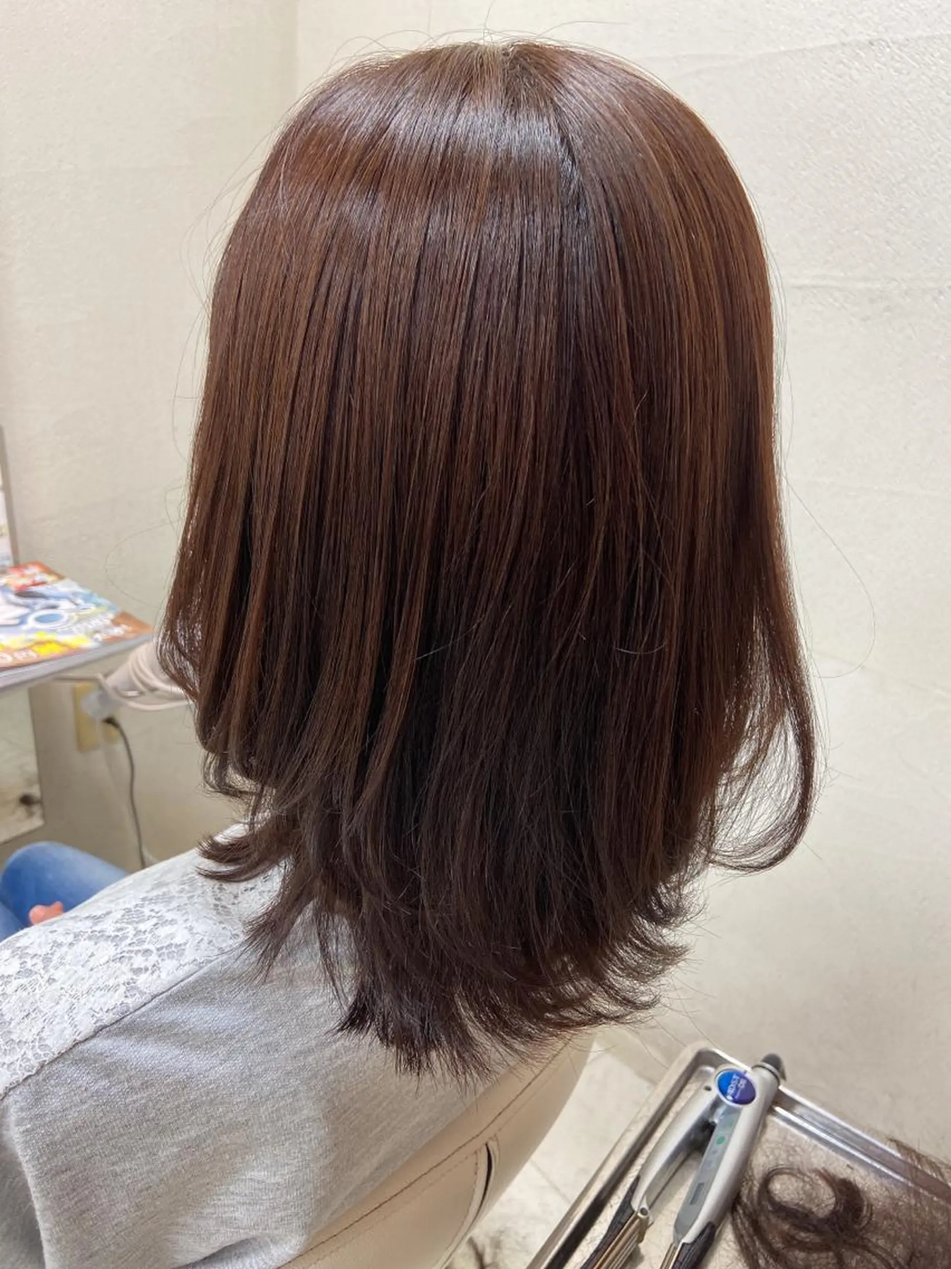 ミディアム くびれヘア カット トリートメント 菊地 美憂のヘアスタイル