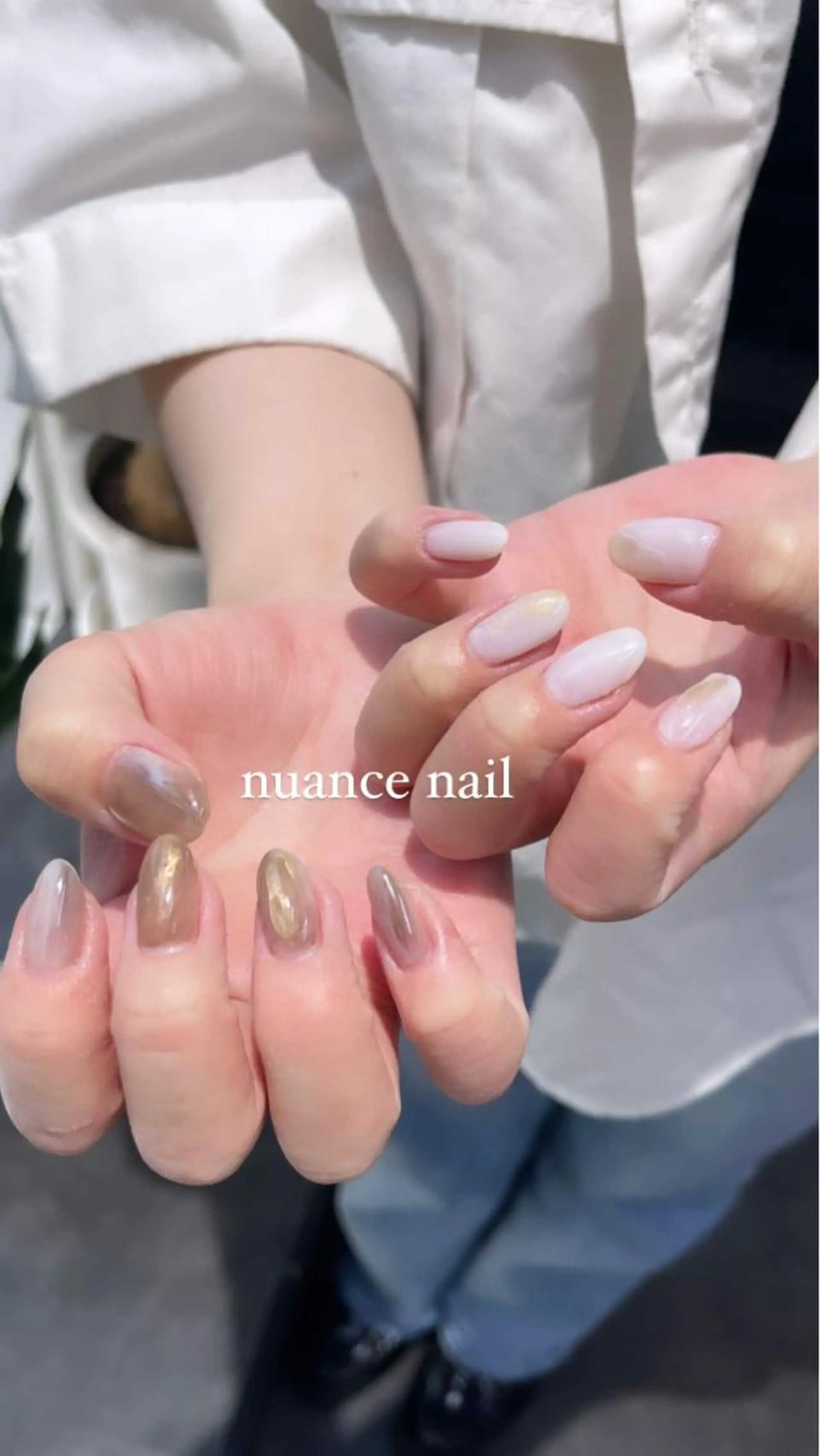 ネイル ニュアンスネイル ハンドネイル GRANDE大須 Cecil💜のネイルデザイン