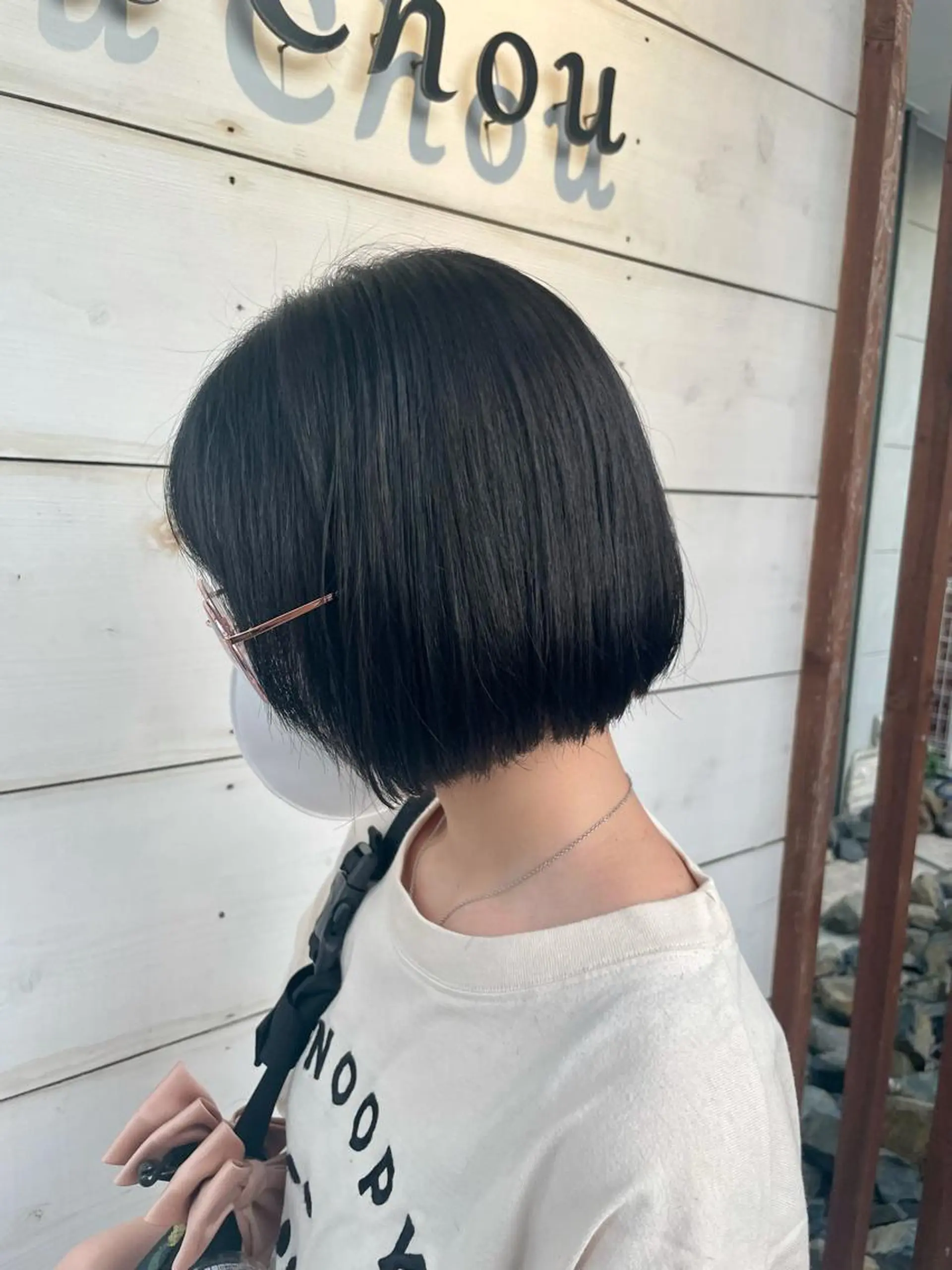 ショート ボブ 顔まわりレイヤー 顔周りカット 韓国風ヘア レイヤーカット Gain KAKKY 名古屋/池下駅3分のヘアスタイル