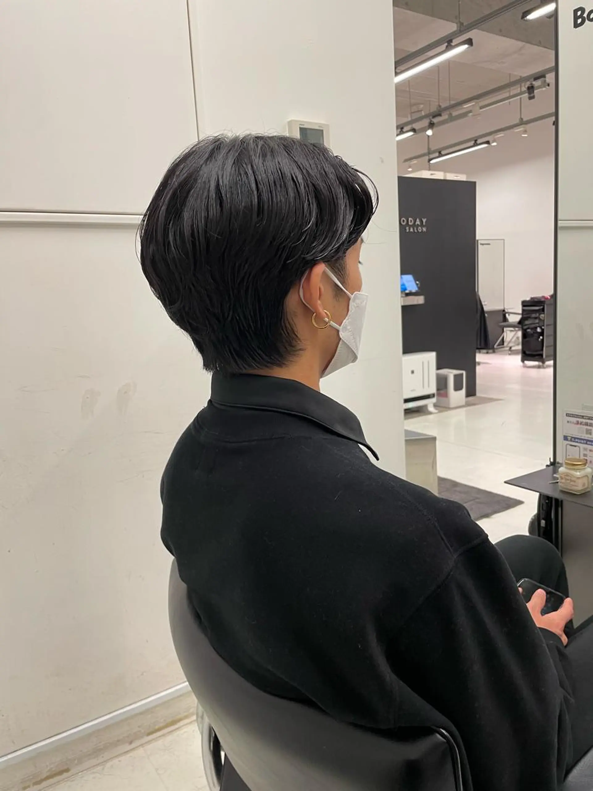 ショート カラー パーマ メンズ キッズ カット パーマ オトナヘア🌸 harukaのヘアスタイル