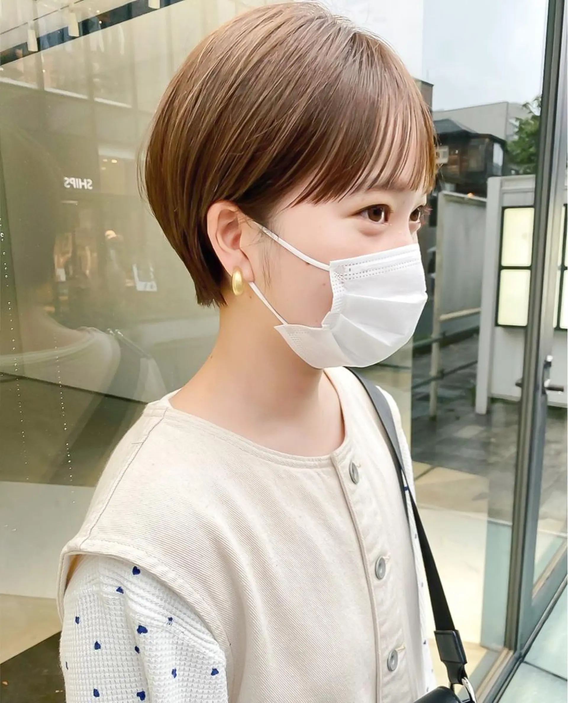 ショート カラー ヘアカラー トリートメント ボブ/プツボブ tsumuguのヘアスタイル