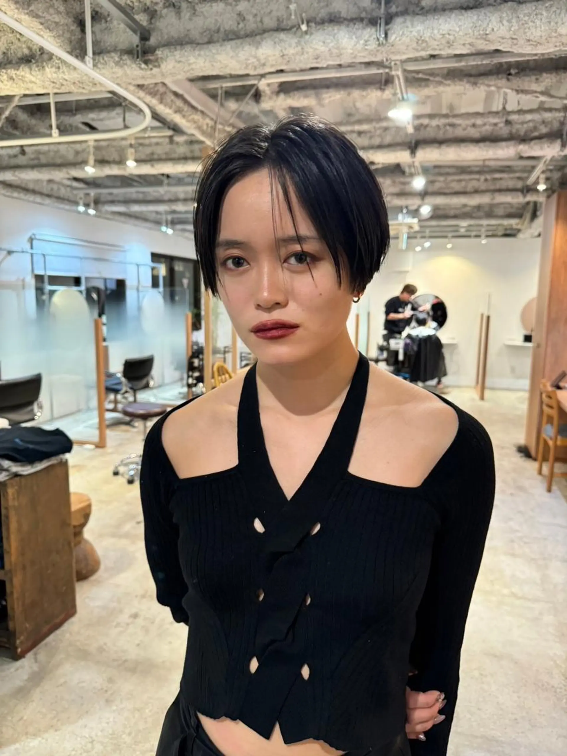 ショート カラー パーマ ショートボブ アディクシーカラー ブリーチ ケアブリーチ デザインカラー カット ヘアカラー トリートメント CEINE OURのヘアスタイル