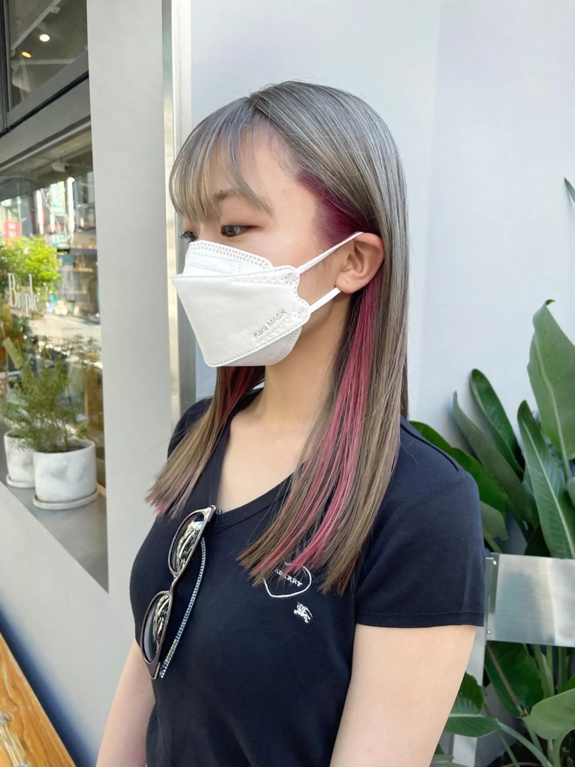 ロング カラー ベージュカラー ピンクカラー シルバー シルバーベージュ カット ヘアカラー HIROKI ” stylistのヘアスタイル