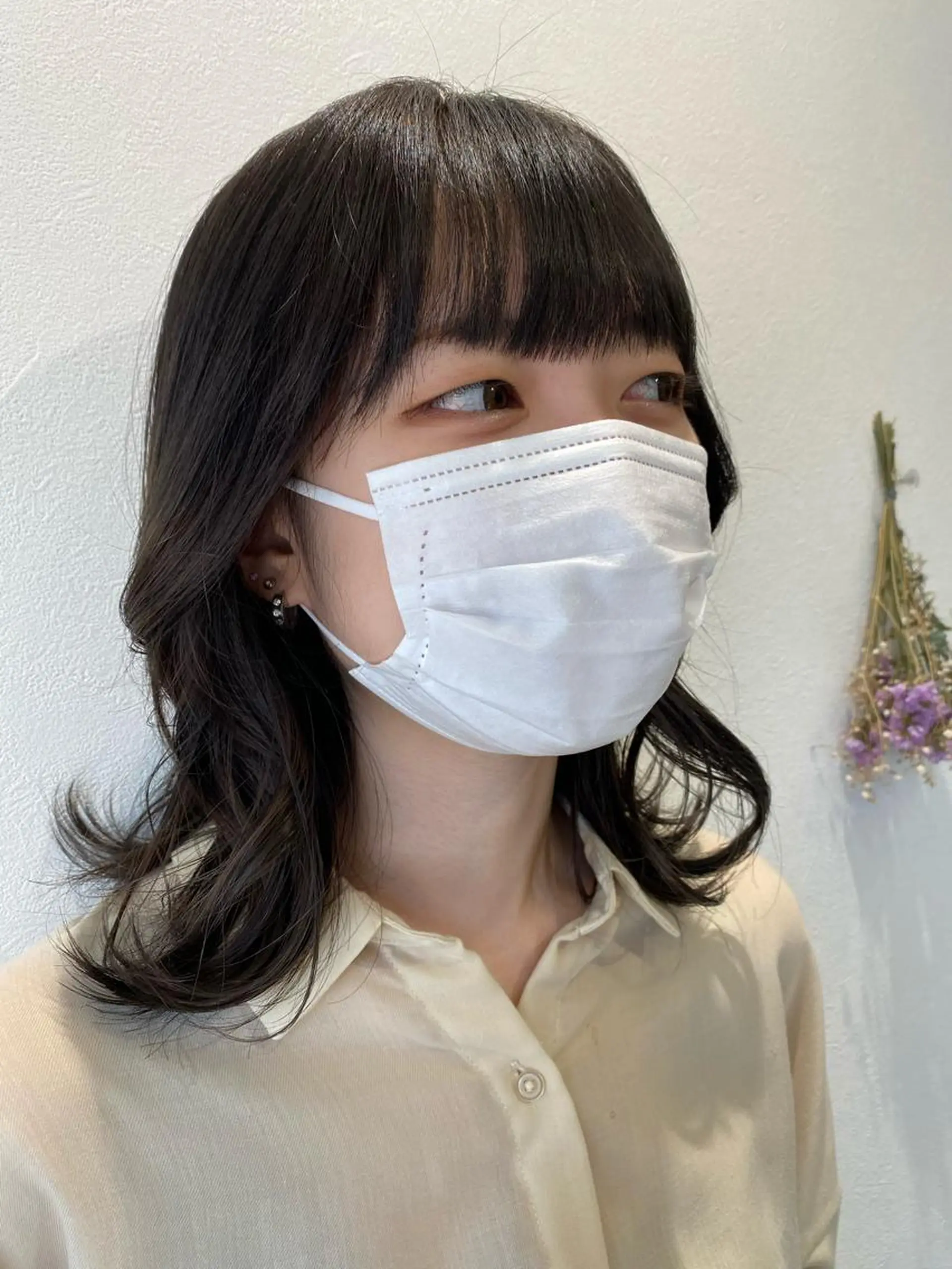 ミディアム 韓国風ヘア Hello Design Coconeel所属・UNJOUR / kannaのヘアスタイル