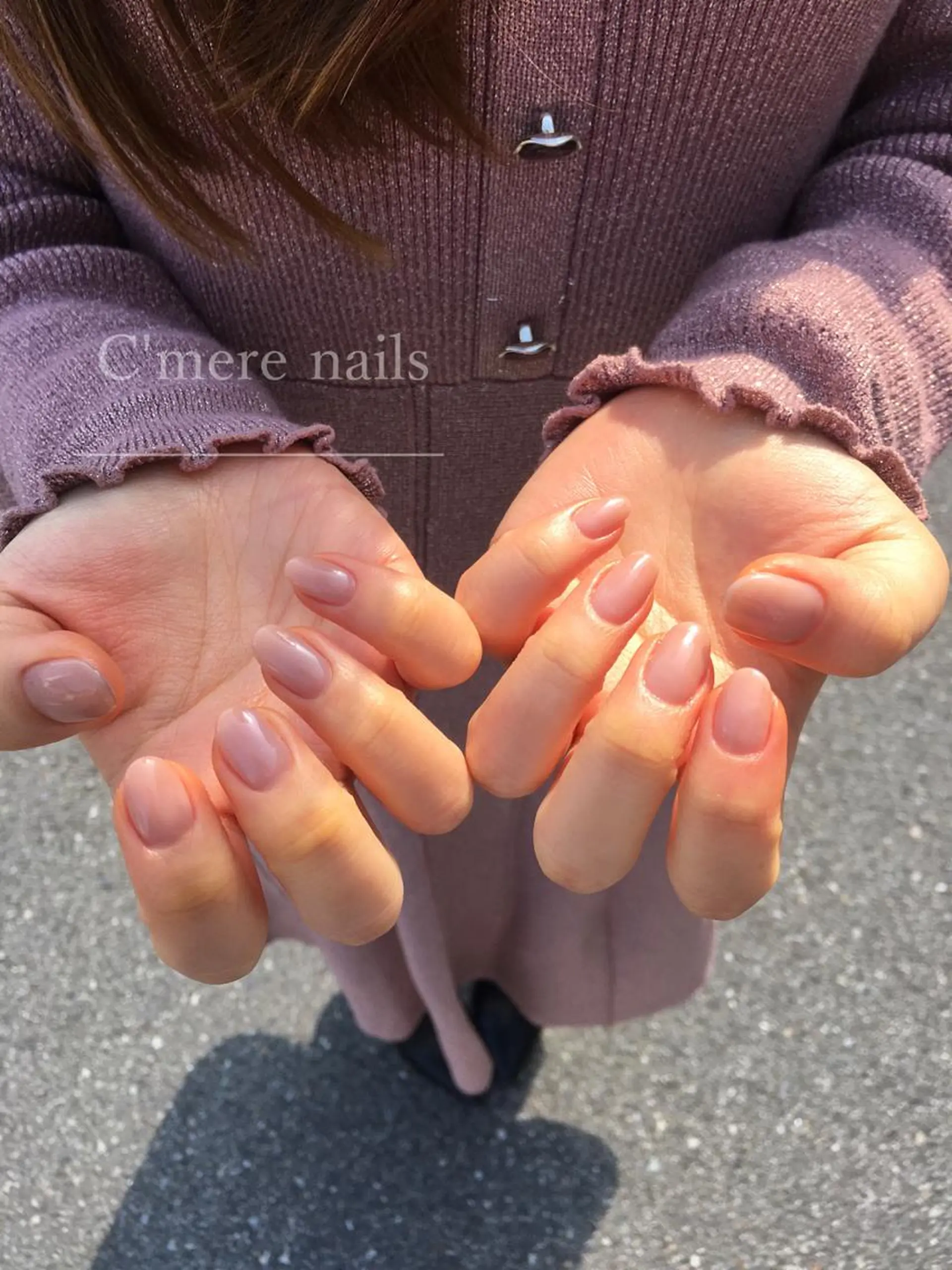 ネイル ワンカラーネイル ハンドネイル nouva nailsのネイルデザイン