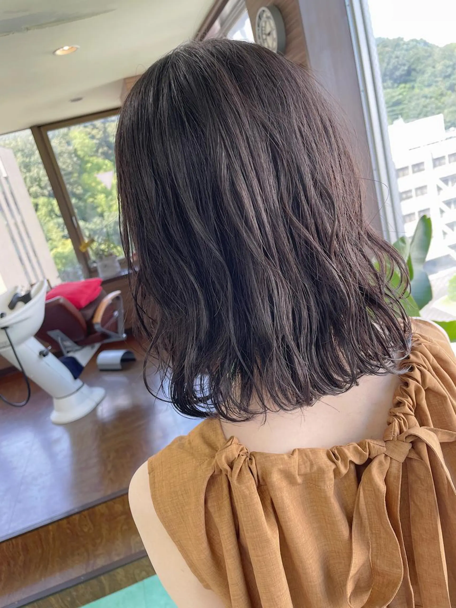 ミディアム ミディアムパーマ カット 土居 正季のヘアスタイル