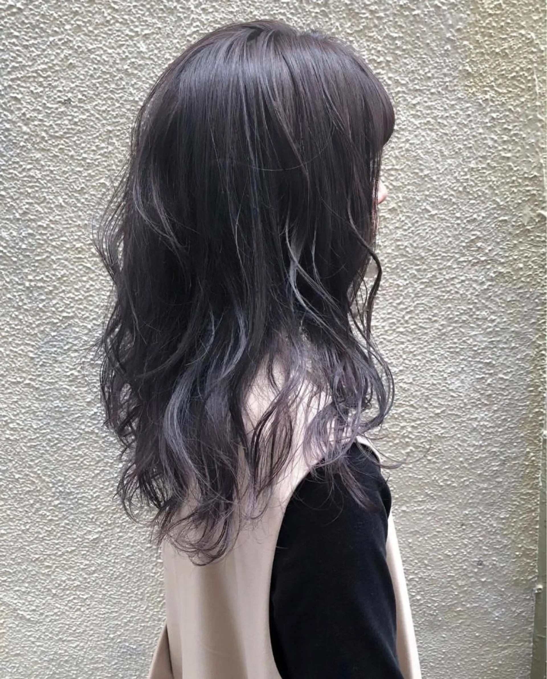 セミロング カラー ブリーチ ブルーカラー ブルーグレー Siesta所属・📣髪質改善縮毛矯正 特化美容師｜庭田📣のヘアスタイル