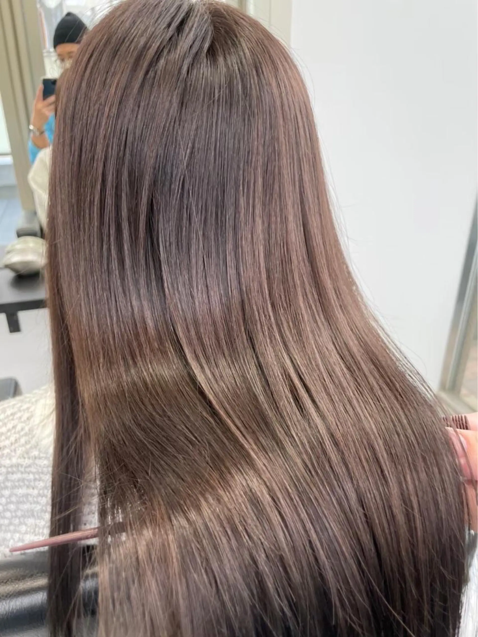 ロング カット ヘアカラー 縮毛矯正 トリートメント 韓国スタイル🇰🇷 minamiのヘアスタイル