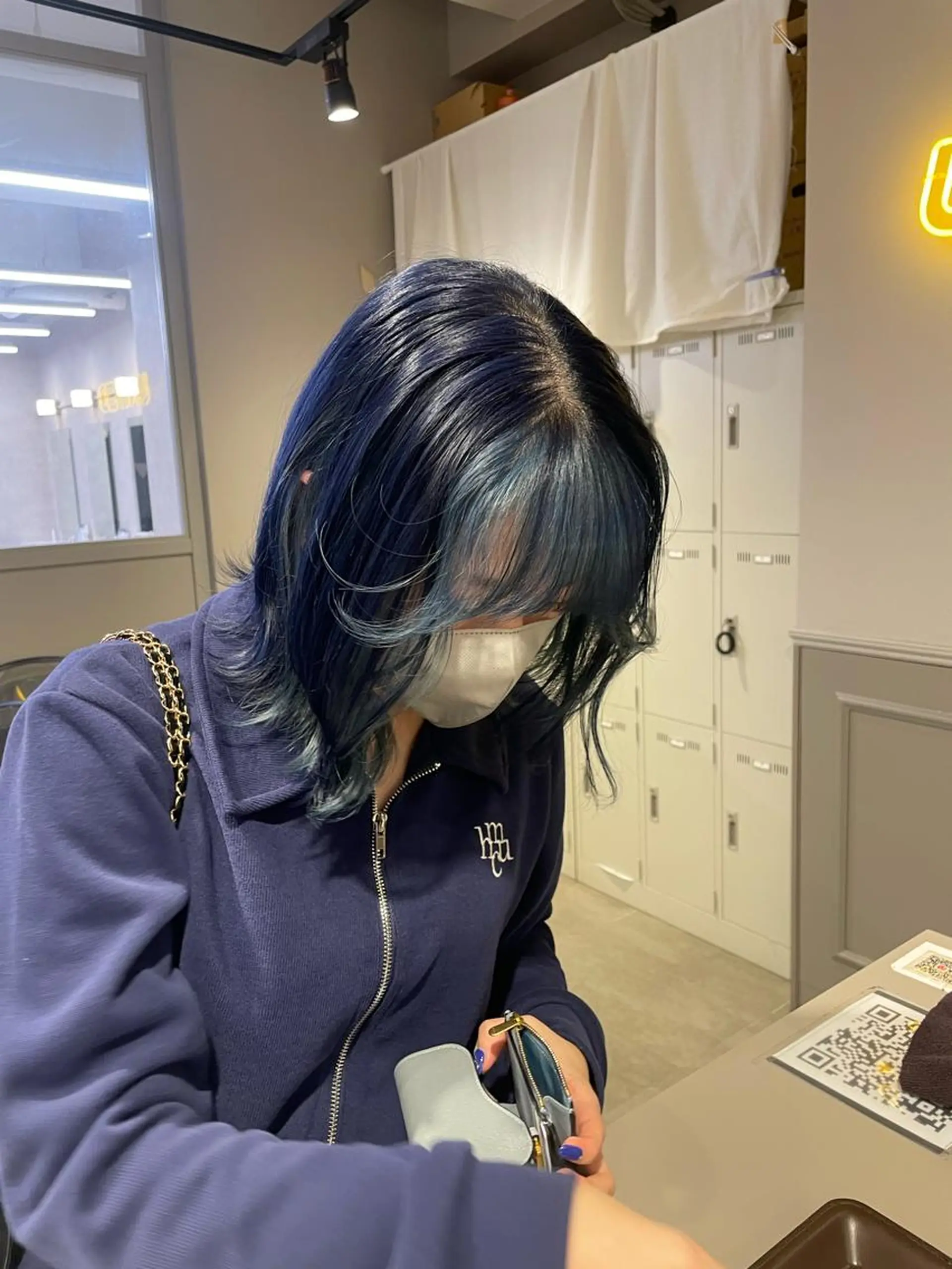 ミディアム カラー 表参道ハッシュカット レイヤー/リノンのヘアスタイル