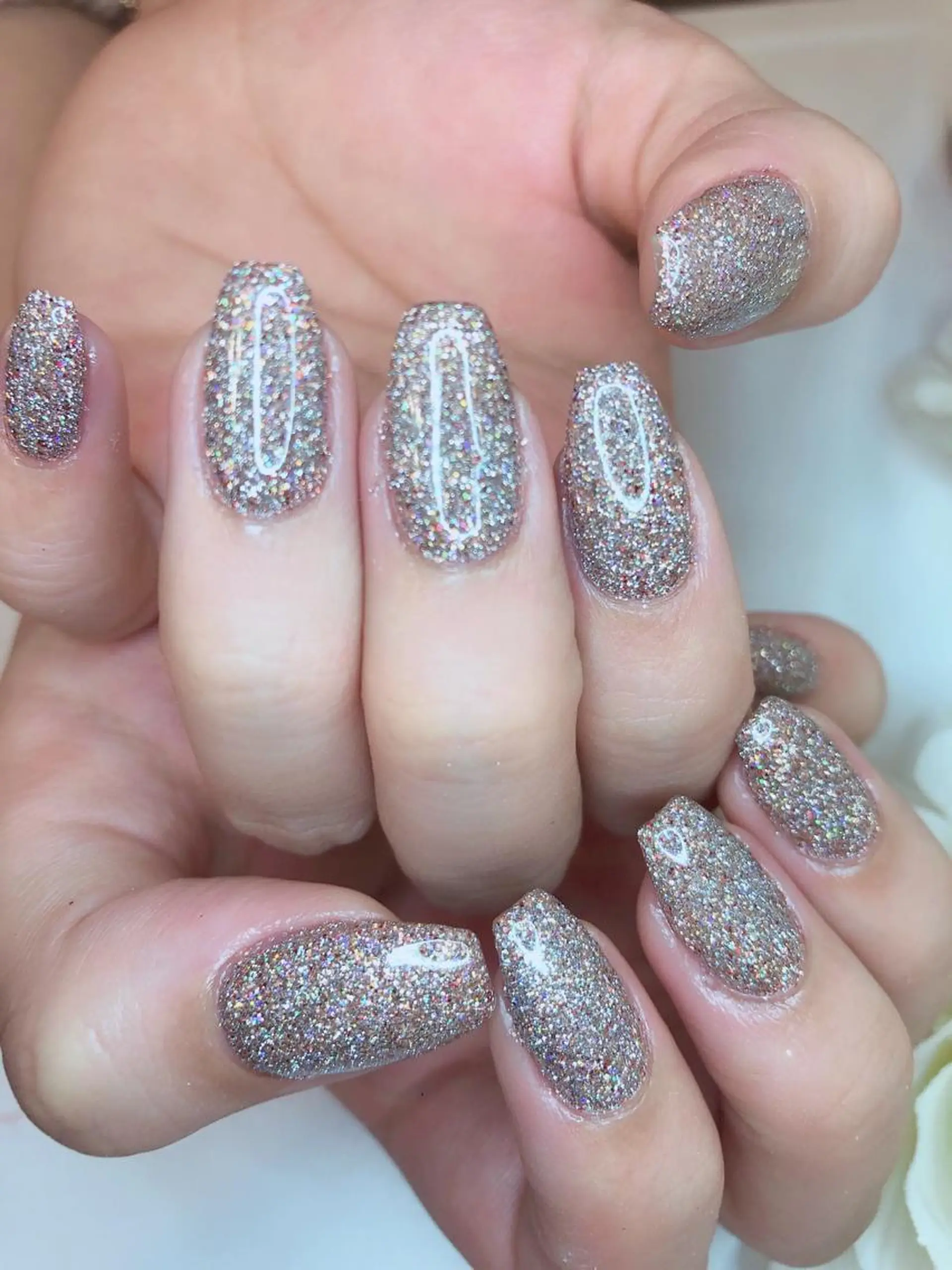 セミロング ネイル 長さ出し専門 nynaのネイルデザイン