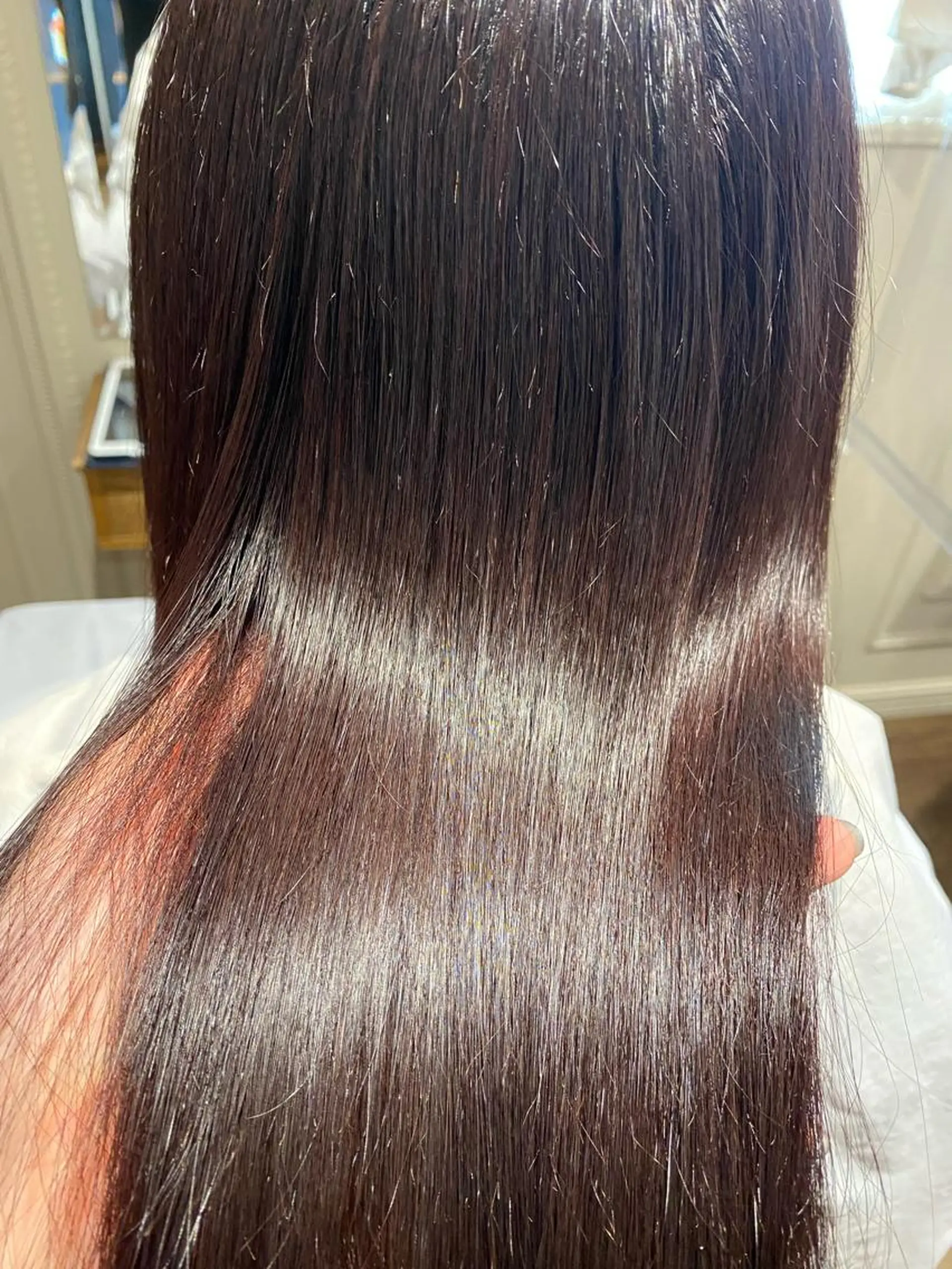 ロング カラー 髪質改善 縮毛矯正 カット ヘアカラー トリートメント WADA SAKIのヘアスタイル