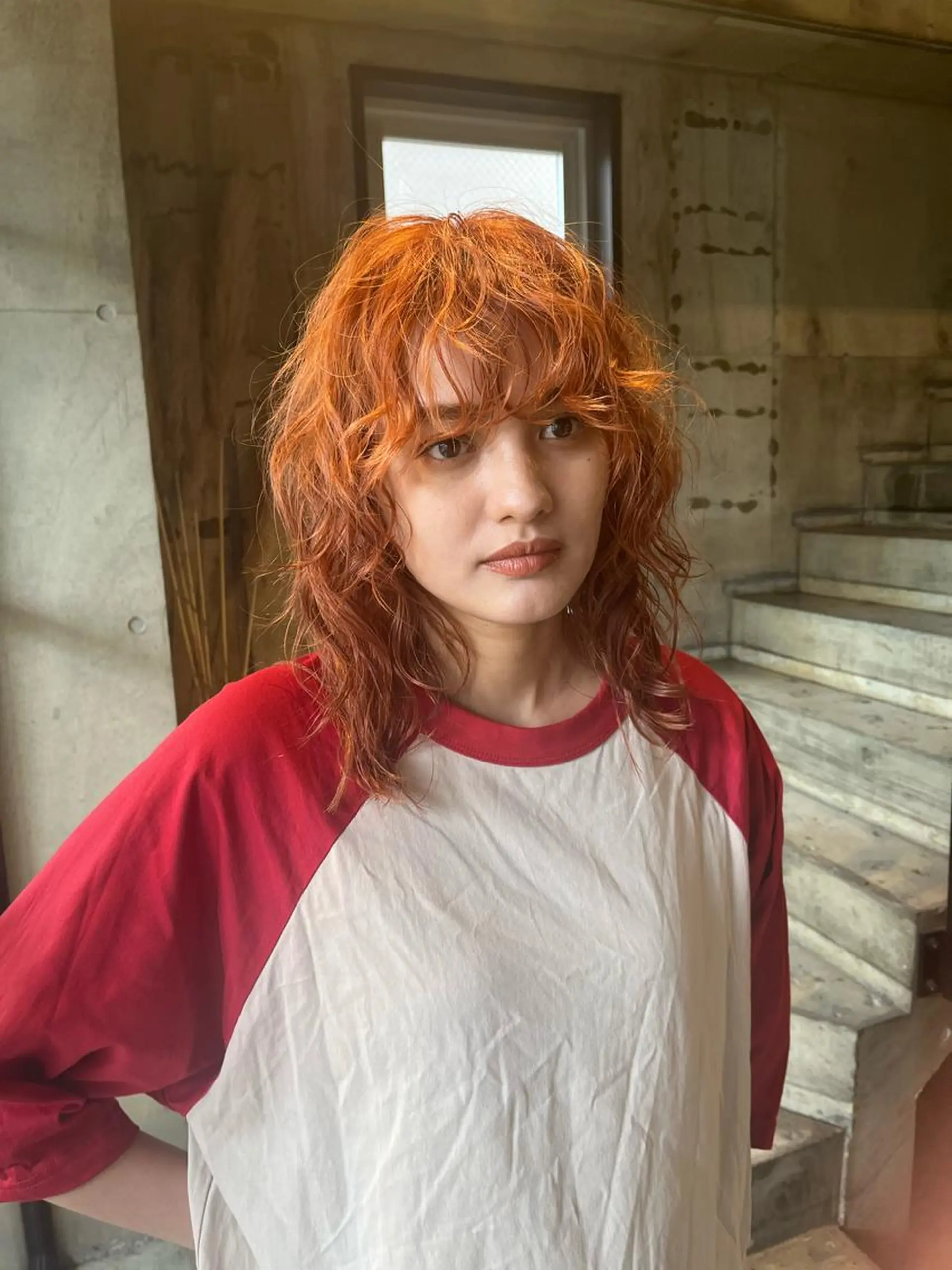 ミディアム カラー china/ボブ /ブリーチカラーのヘアスタイル