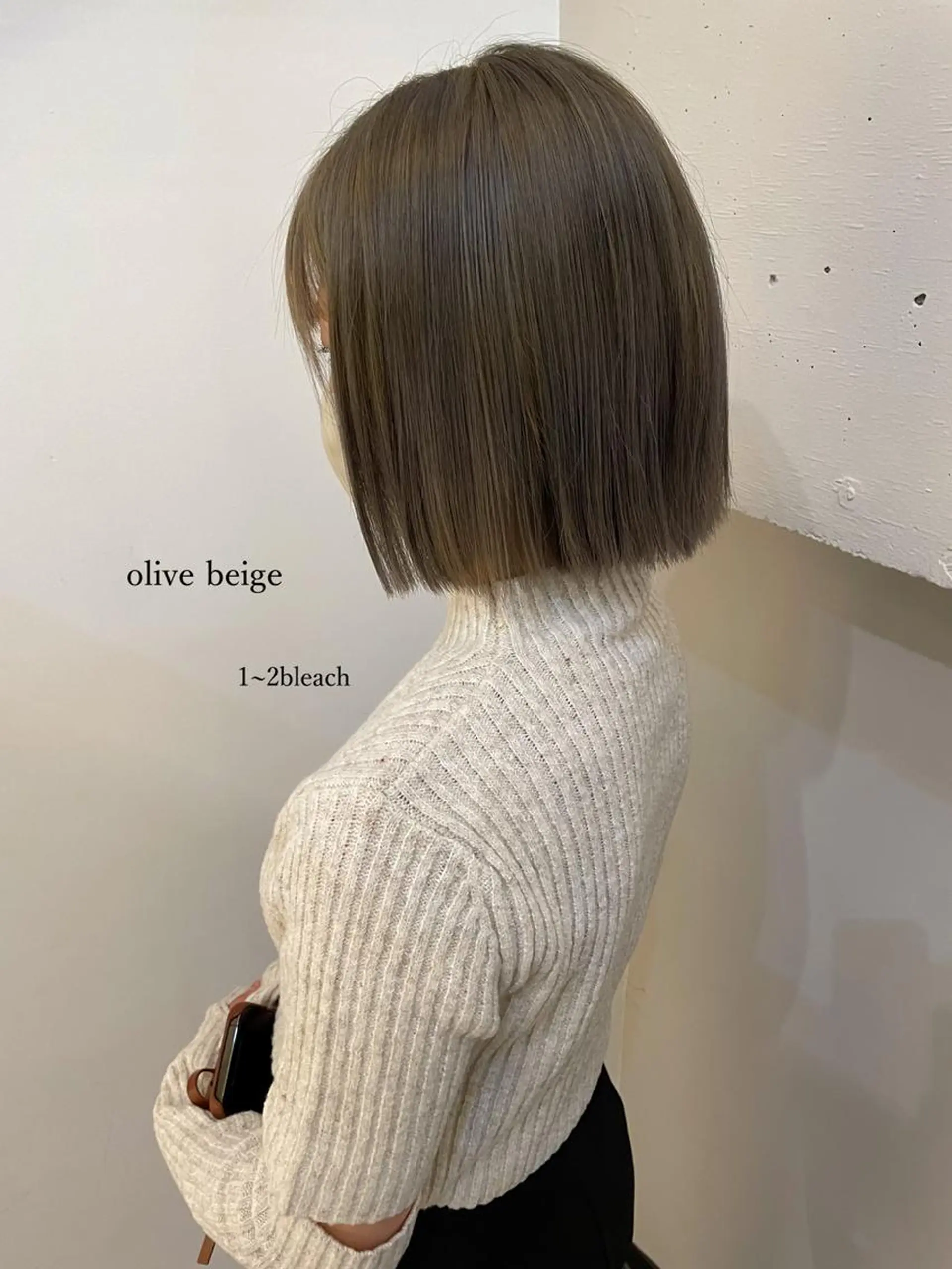 ショート カラー ボブ ブリーチ/miinaのヘアスタイル